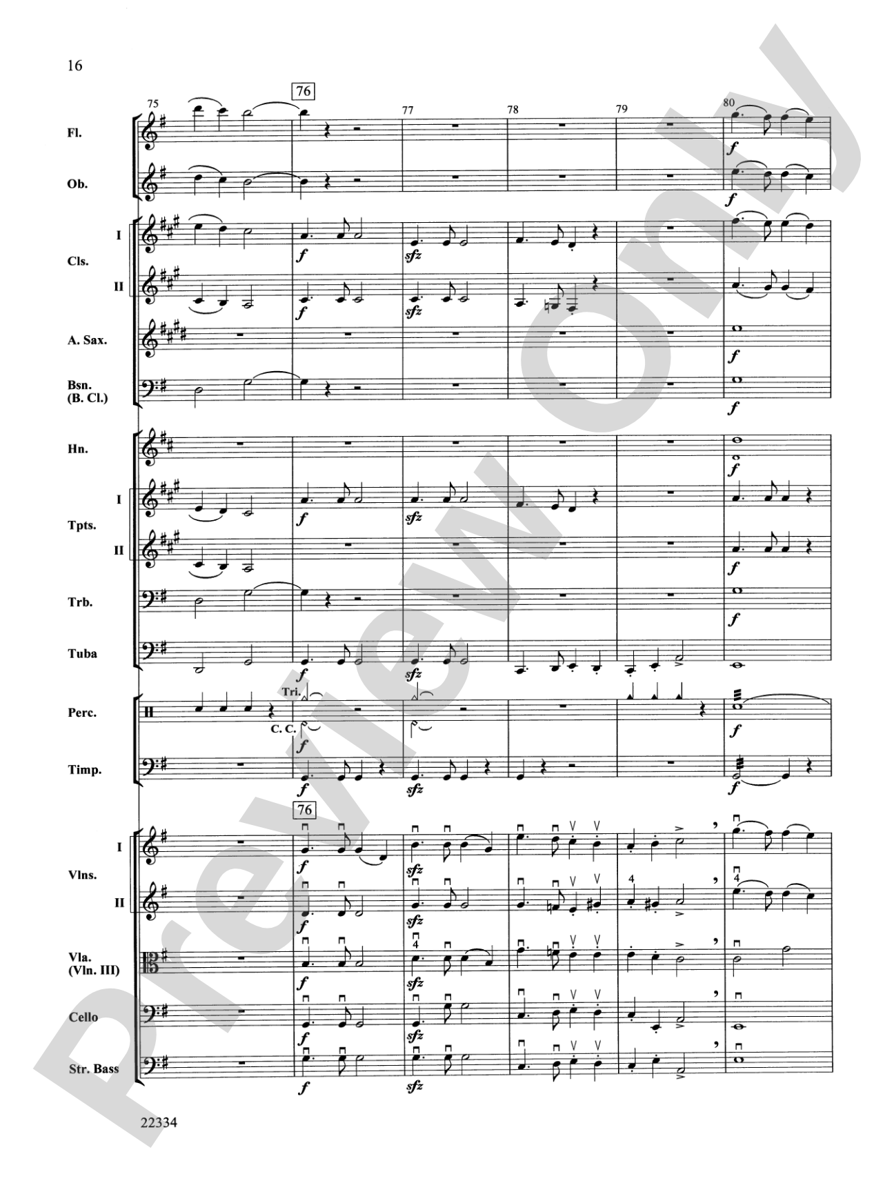 Symphony No. 5 "Reformation" (4th Movement): Full Orchestra Conductor Score & Parts
