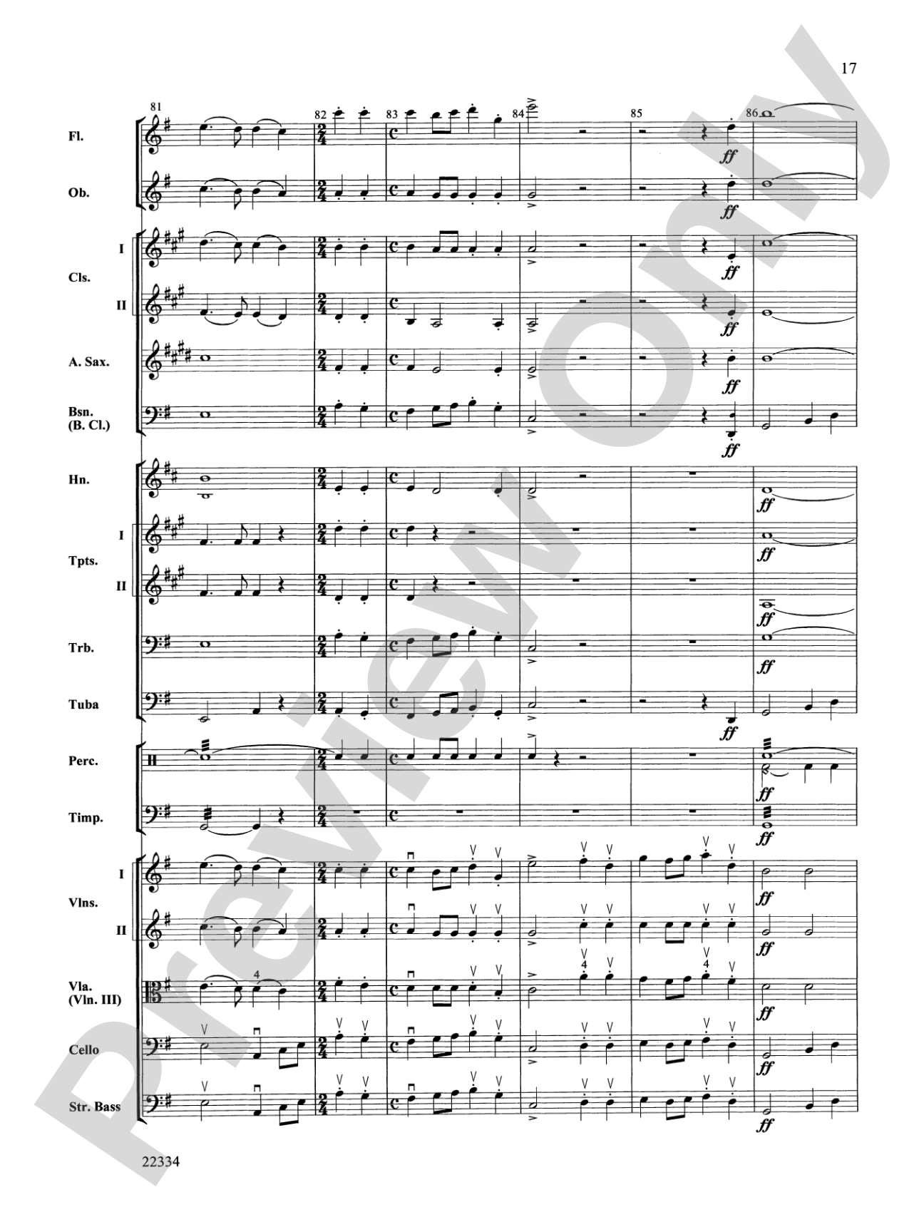Symphony No. 5 "Reformation" (4th Movement): Full Orchestra Conductor Score & Parts