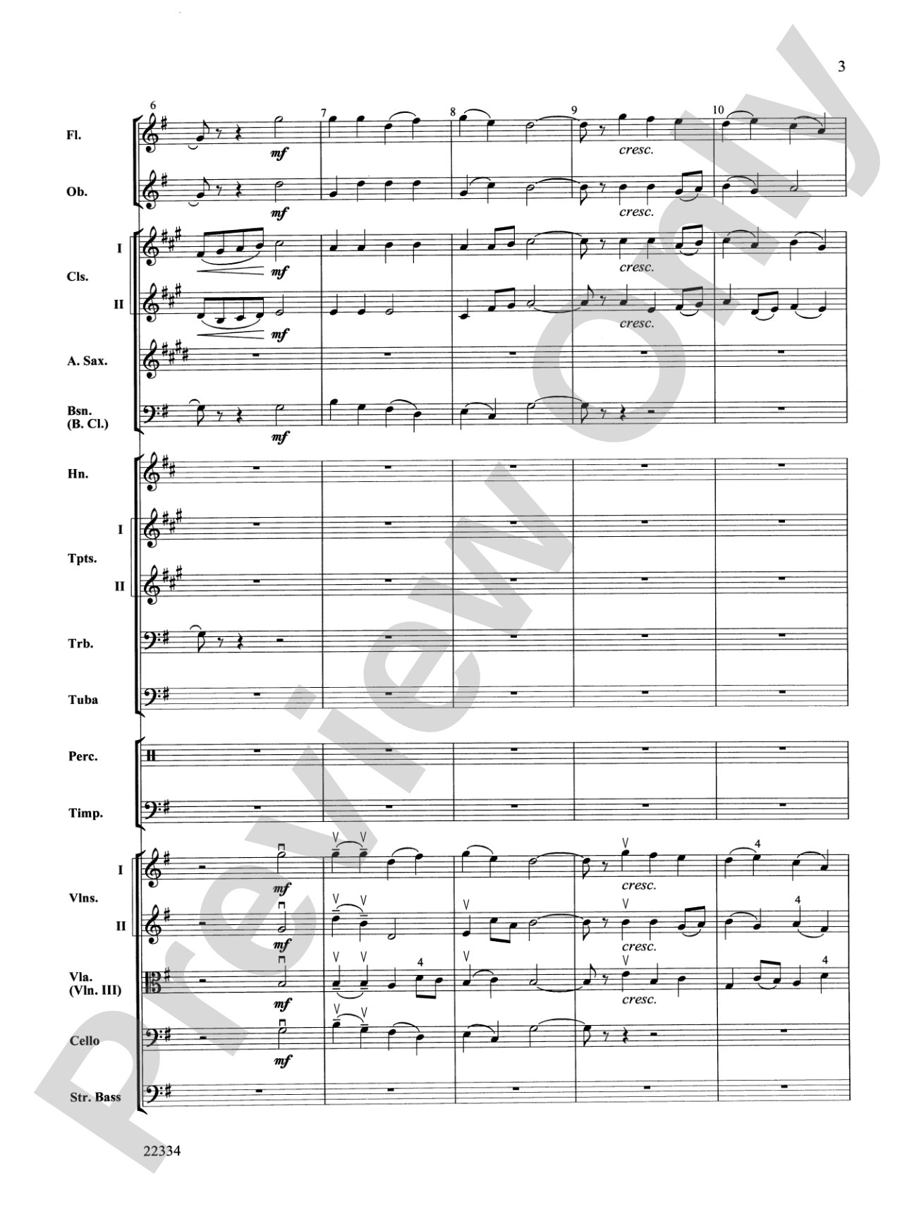 Symphony No. 5 "Reformation" (4th Movement): Full Orchestra Conductor Score & Parts