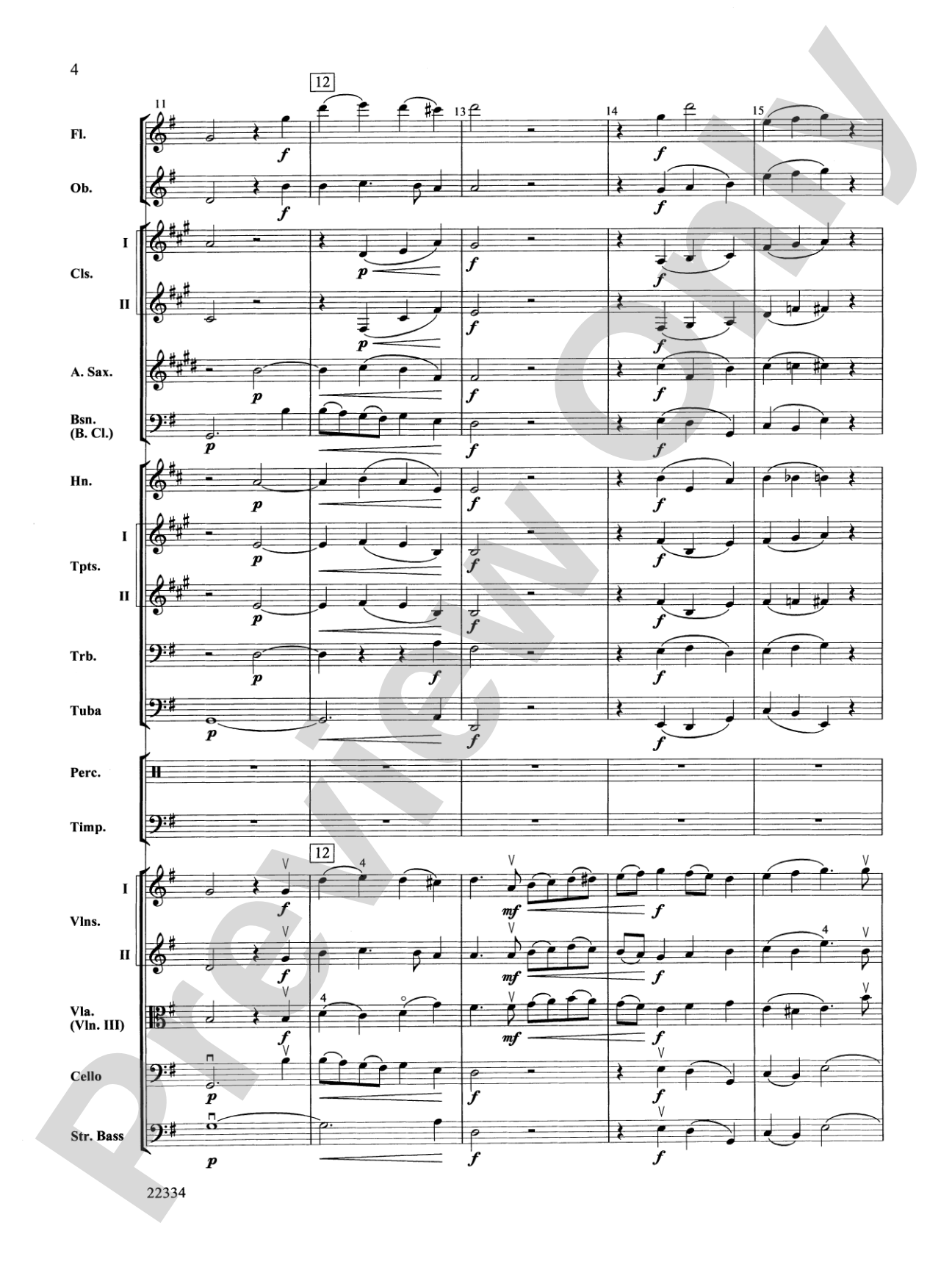 Symphony No. 5 "Reformation" (4th Movement): Full Orchestra Conductor Score & Parts