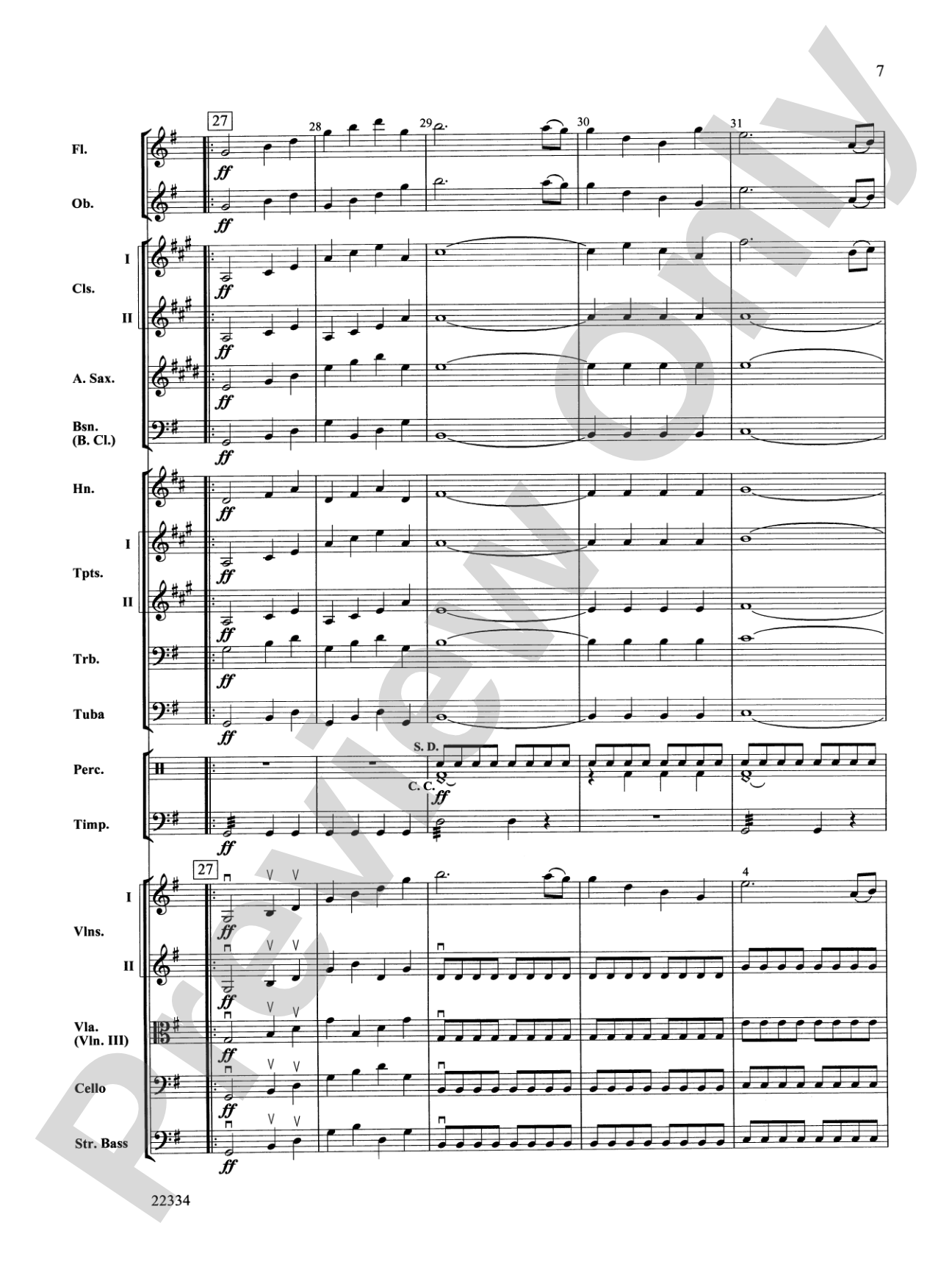 Symphony No. 5 "Reformation" (4th Movement): Full Orchestra Conductor Score & Parts