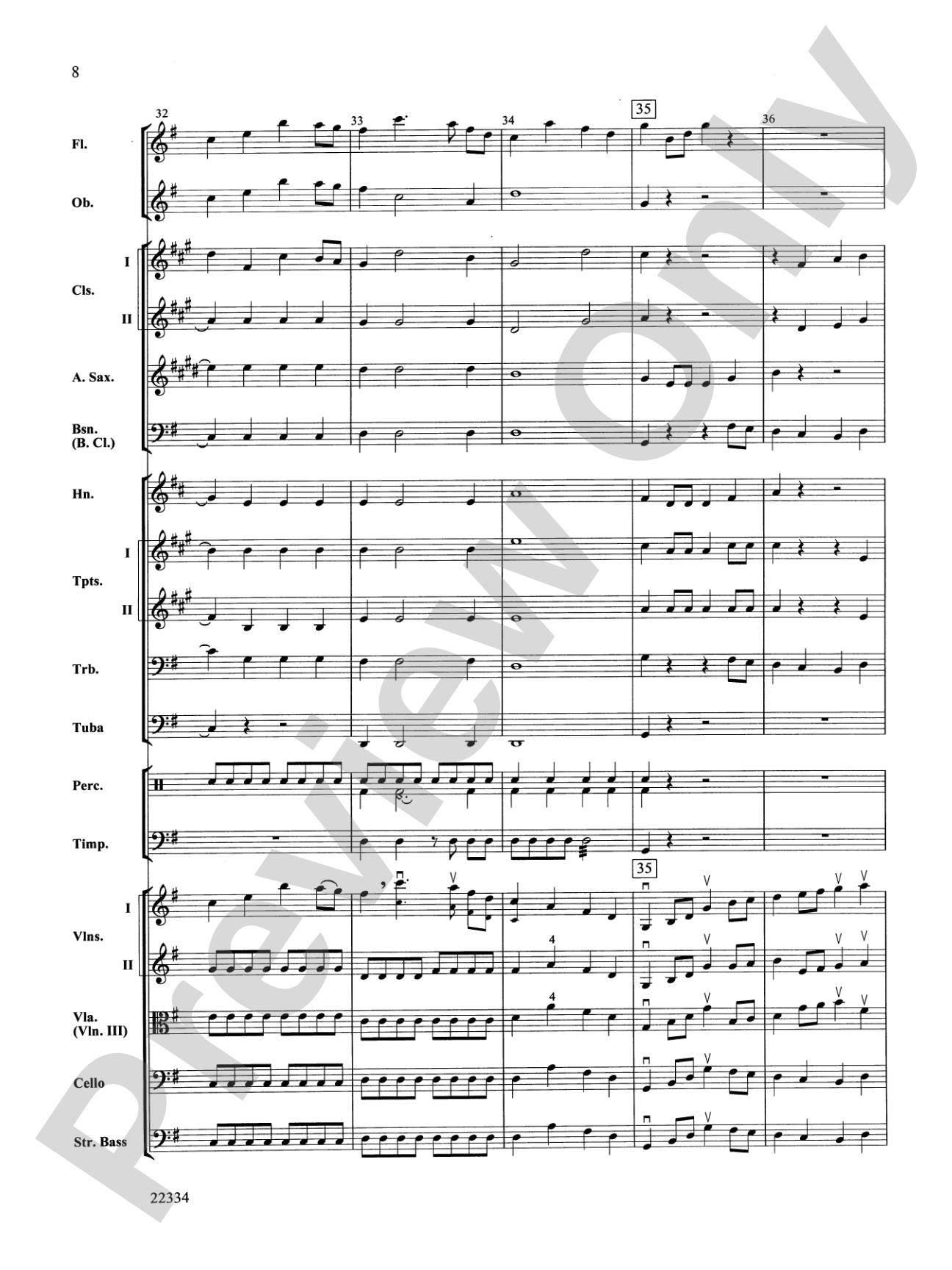 Symphony No. 5 "Reformation" (4th Movement): Full Orchestra Conductor Score & Parts