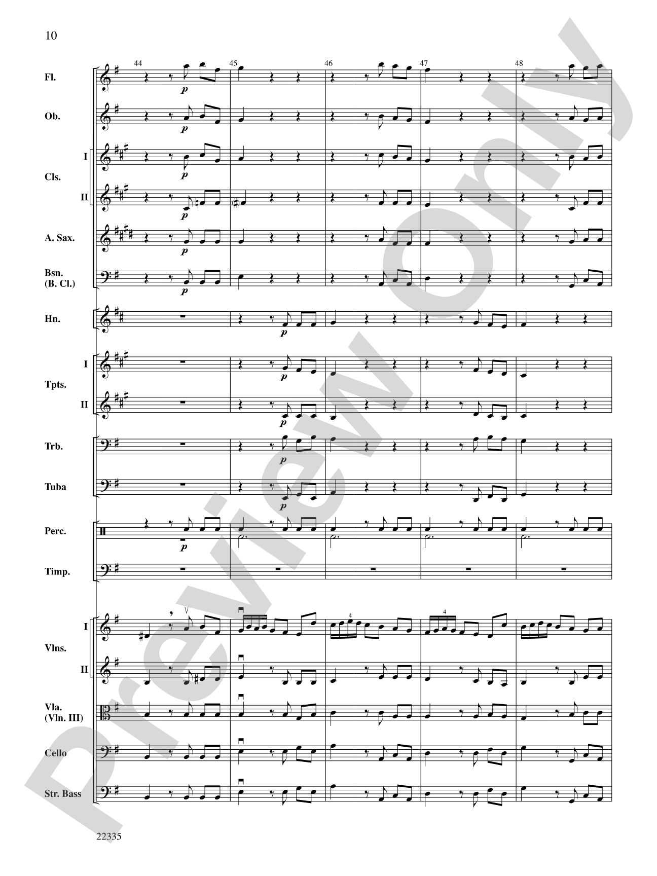 Hornpipe (from Water Music): Full Orchestra Conductor Score & Parts