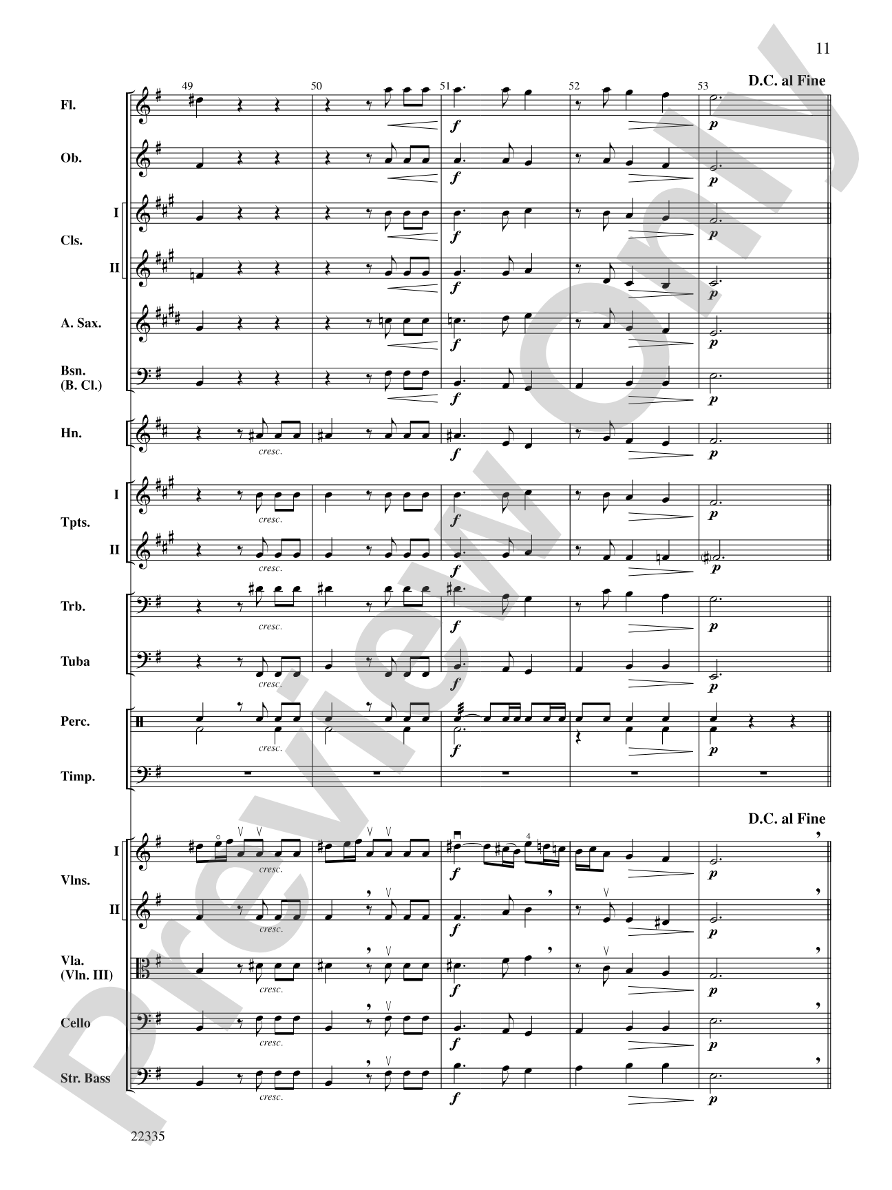 Hornpipe (from Water Music): Full Orchestra Conductor Score & Parts