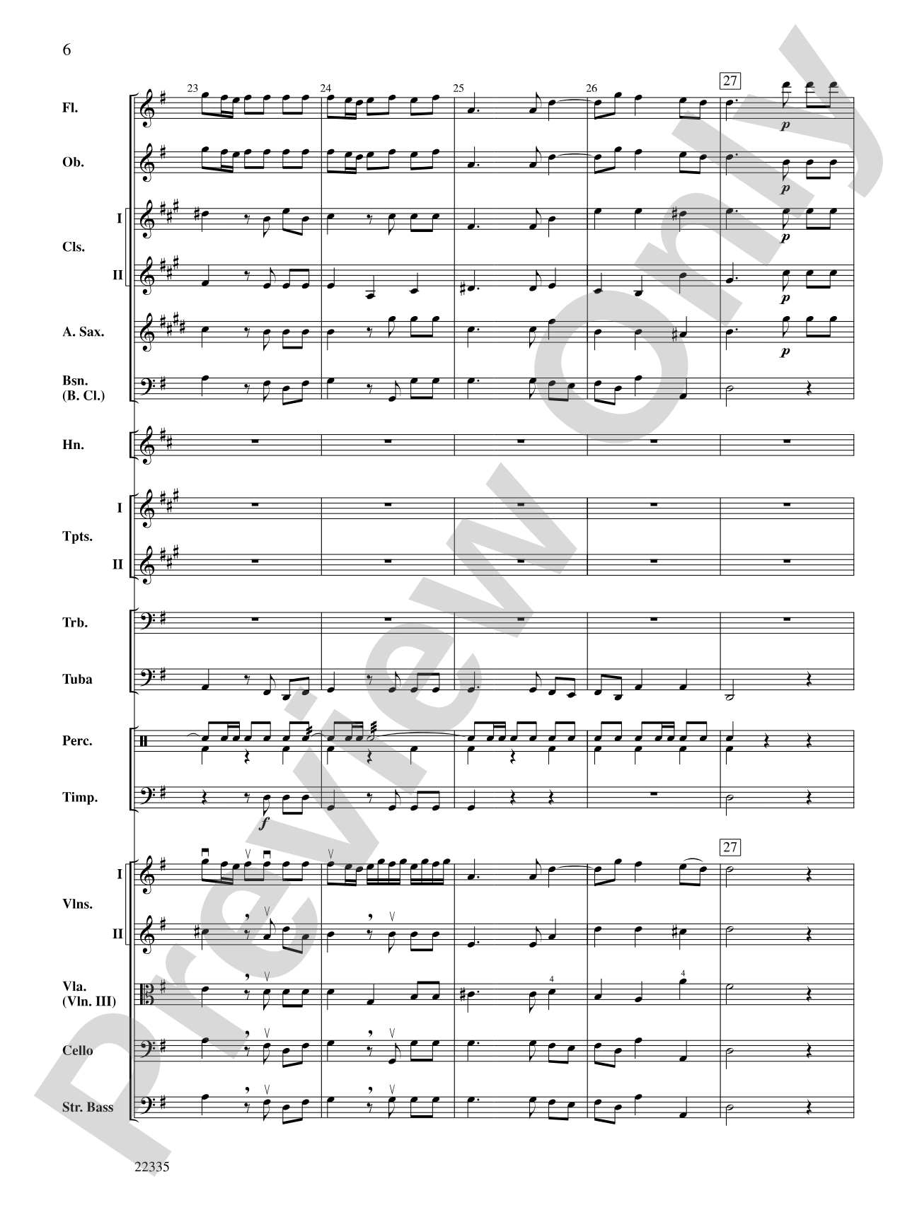 Hornpipe (from Water Music): Full Orchestra Conductor Score & Parts
