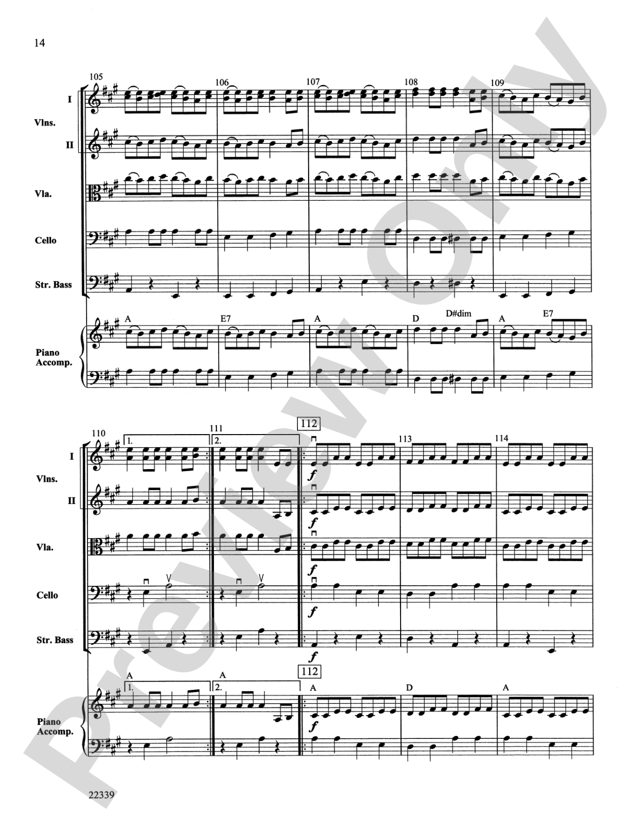 Cookin' Cabbages: String Orchestra Conductor Score & Parts