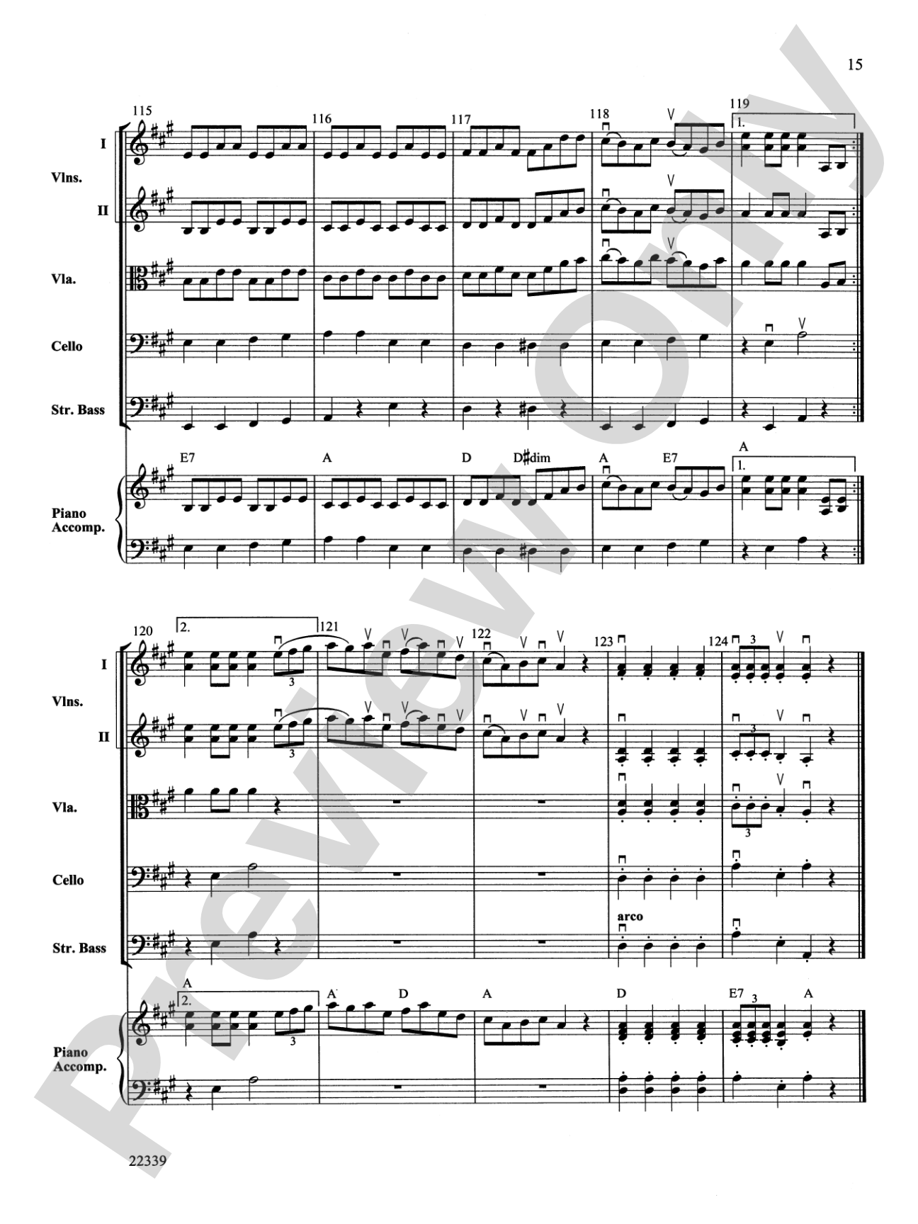 Cookin' Cabbages: String Orchestra Conductor Score & Parts