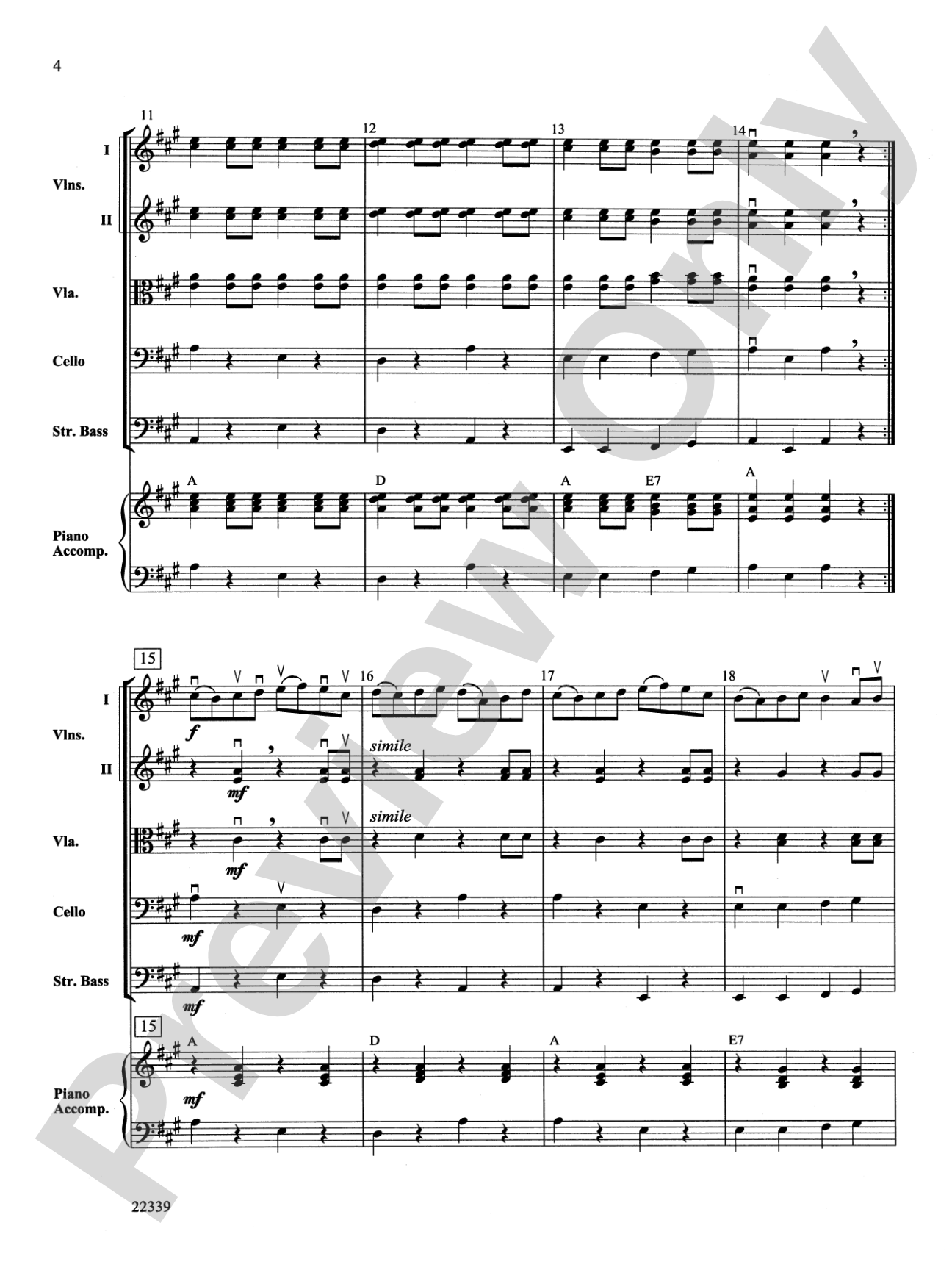 Cookin' Cabbages: String Orchestra Conductor Score & Parts