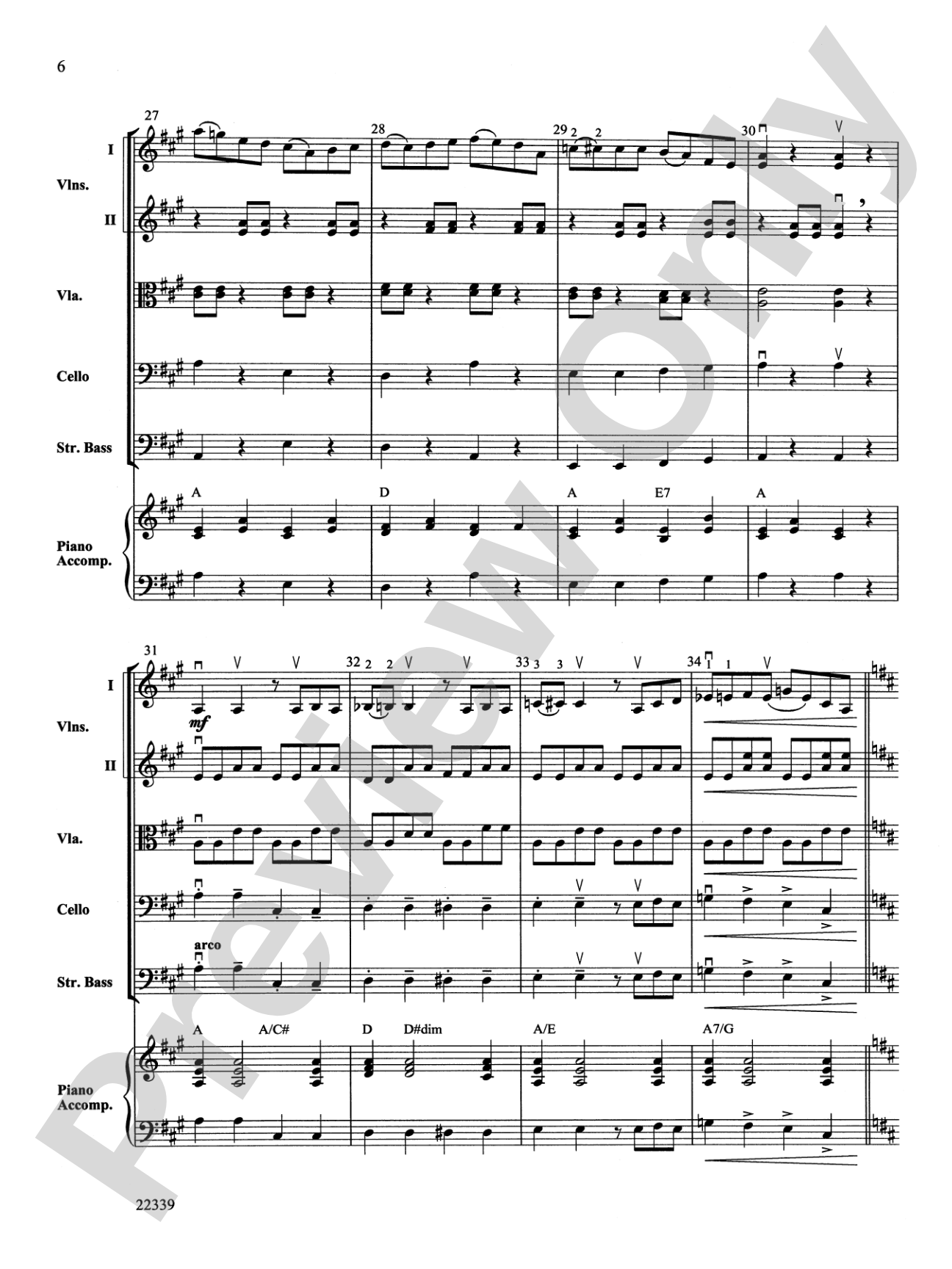Cookin' Cabbages: String Orchestra Conductor Score & Parts
