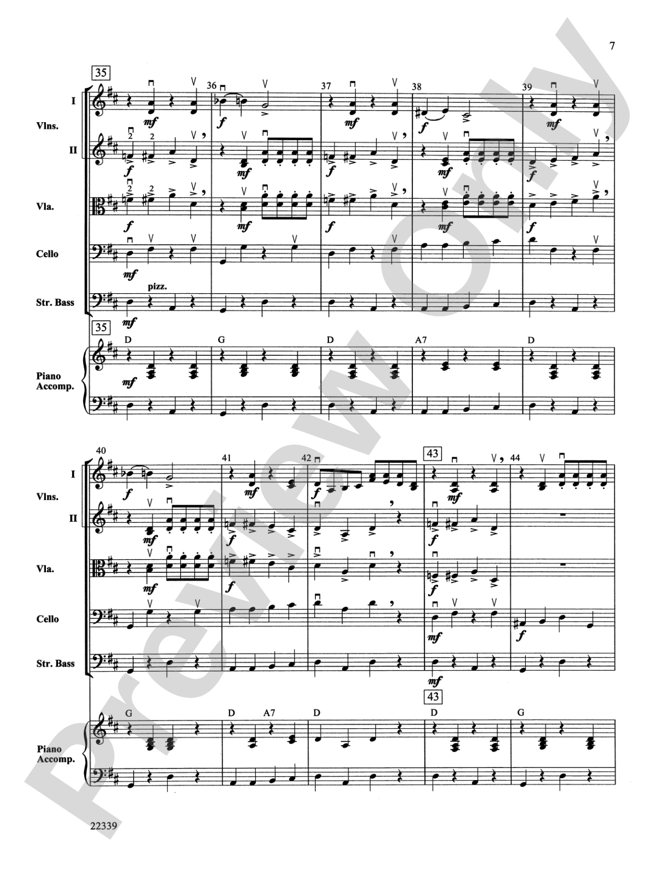 Cookin' Cabbages: String Orchestra Conductor Score & Parts