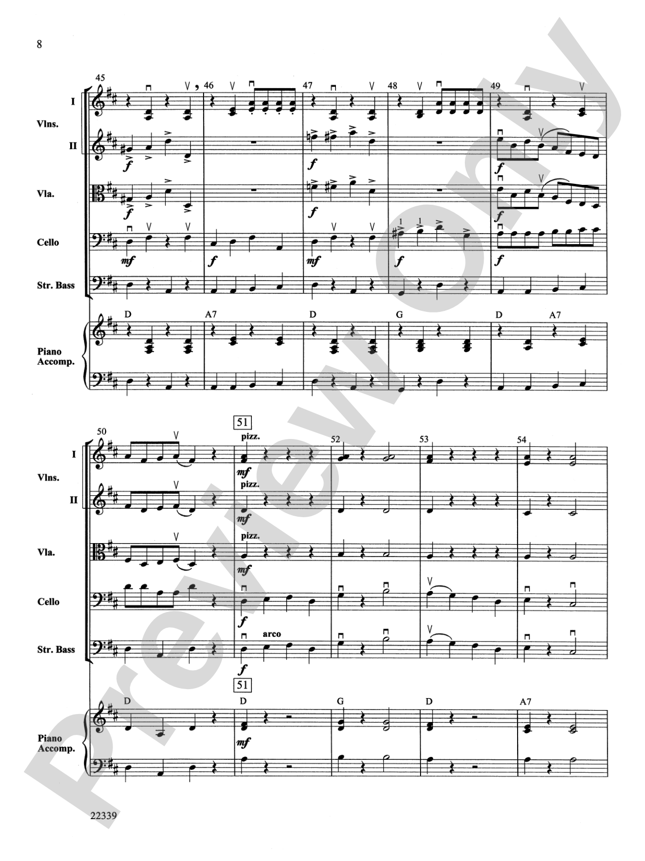 Cookin' Cabbages: String Orchestra Conductor Score & Parts
