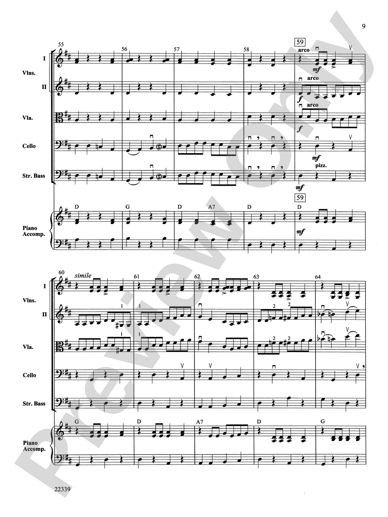 Cookin' Cabbages: String Orchestra Conductor Score & Parts