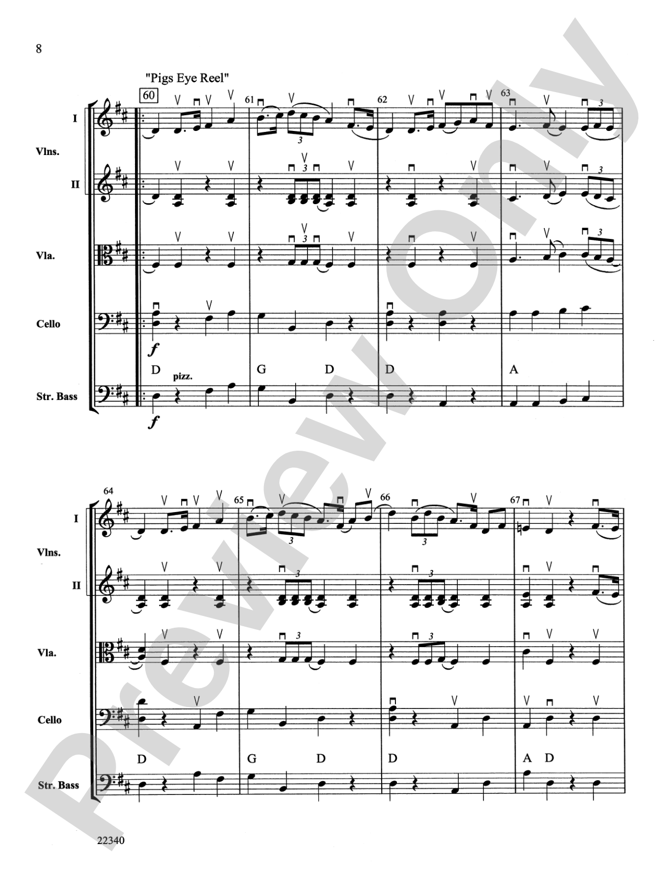 Dakota Fiddle Hymn and Dance: String Orchestra Conductor Score & Parts