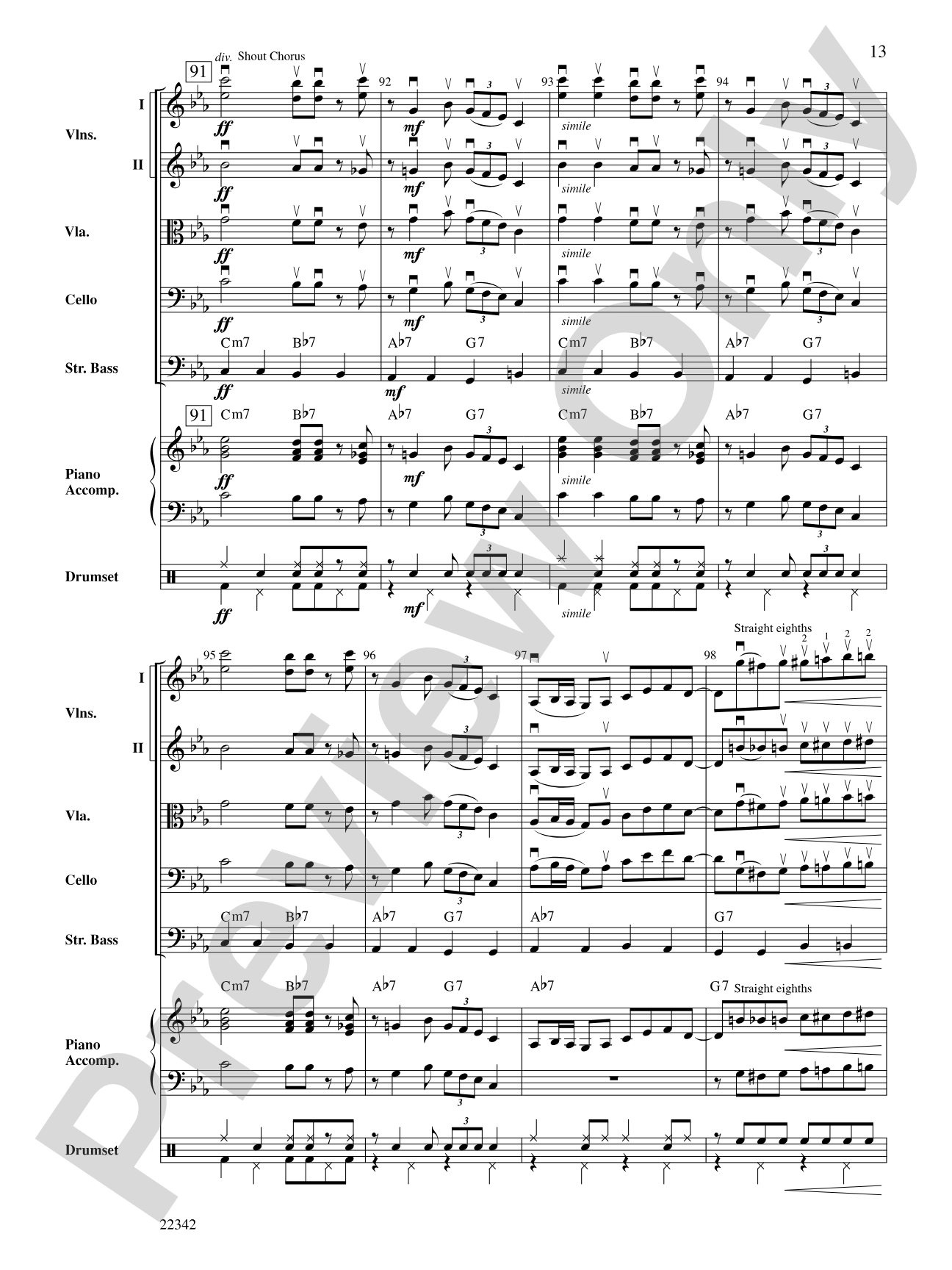 J. D. Meets the Rhythm Section: String Orchestra Conductor Score & Parts