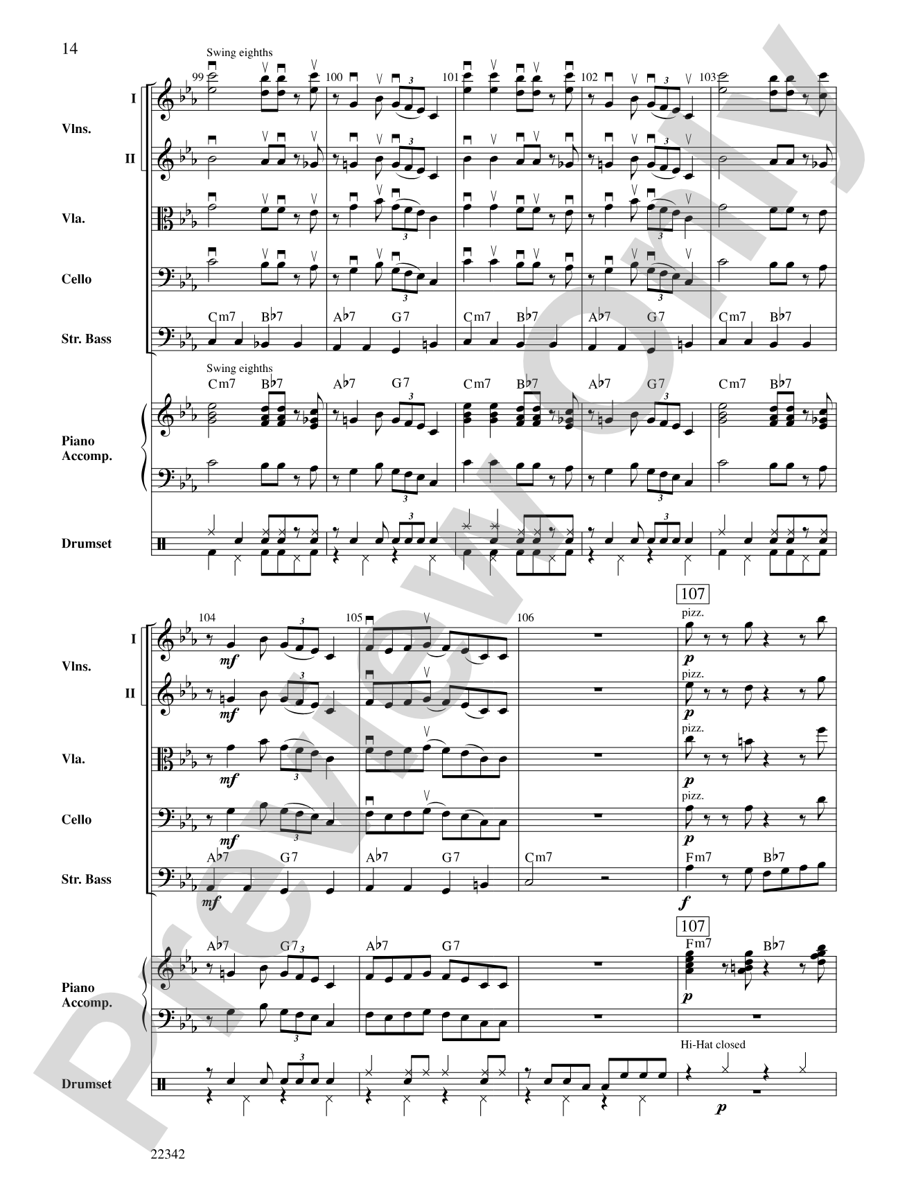 J. D. Meets the Rhythm Section: String Orchestra Conductor Score & Parts