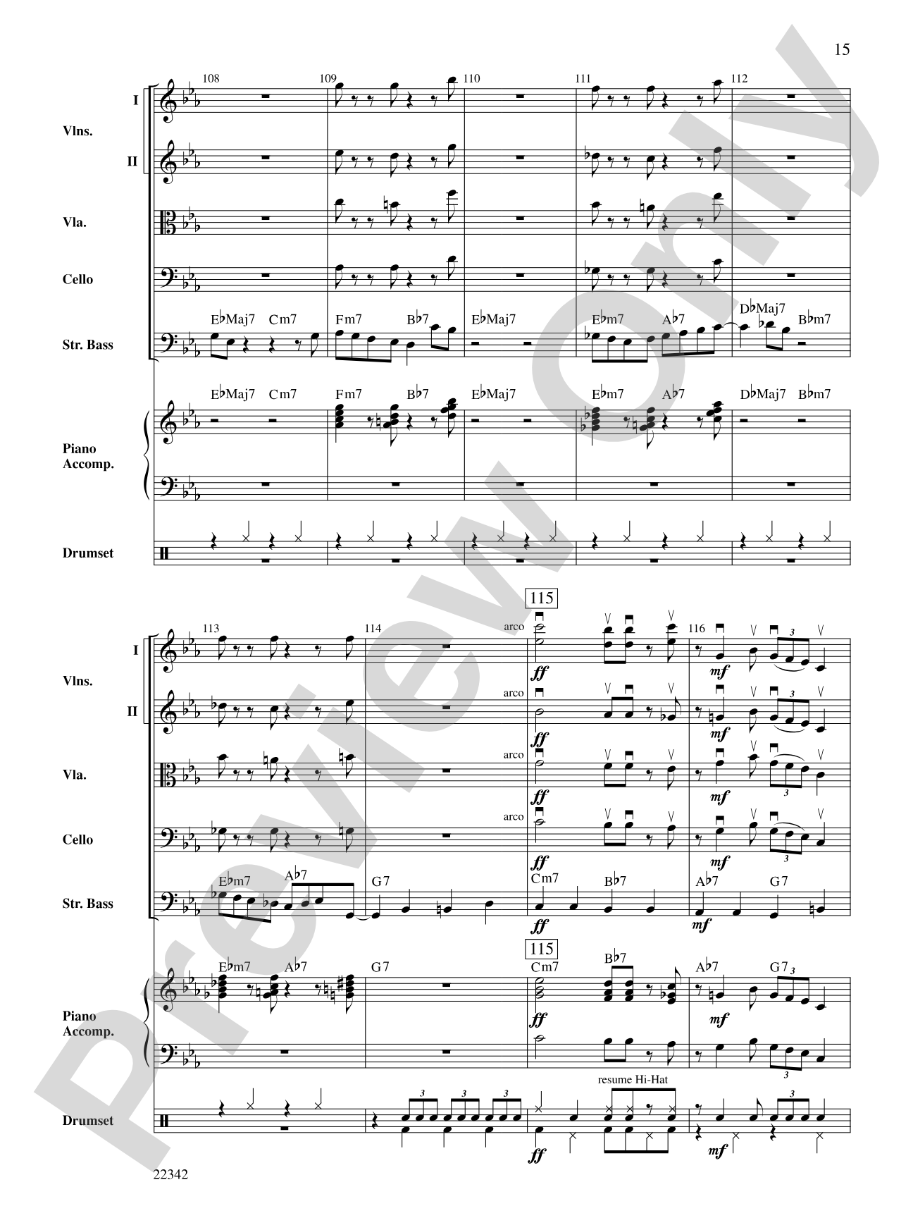 J. D. Meets the Rhythm Section: String Orchestra Conductor Score & Parts