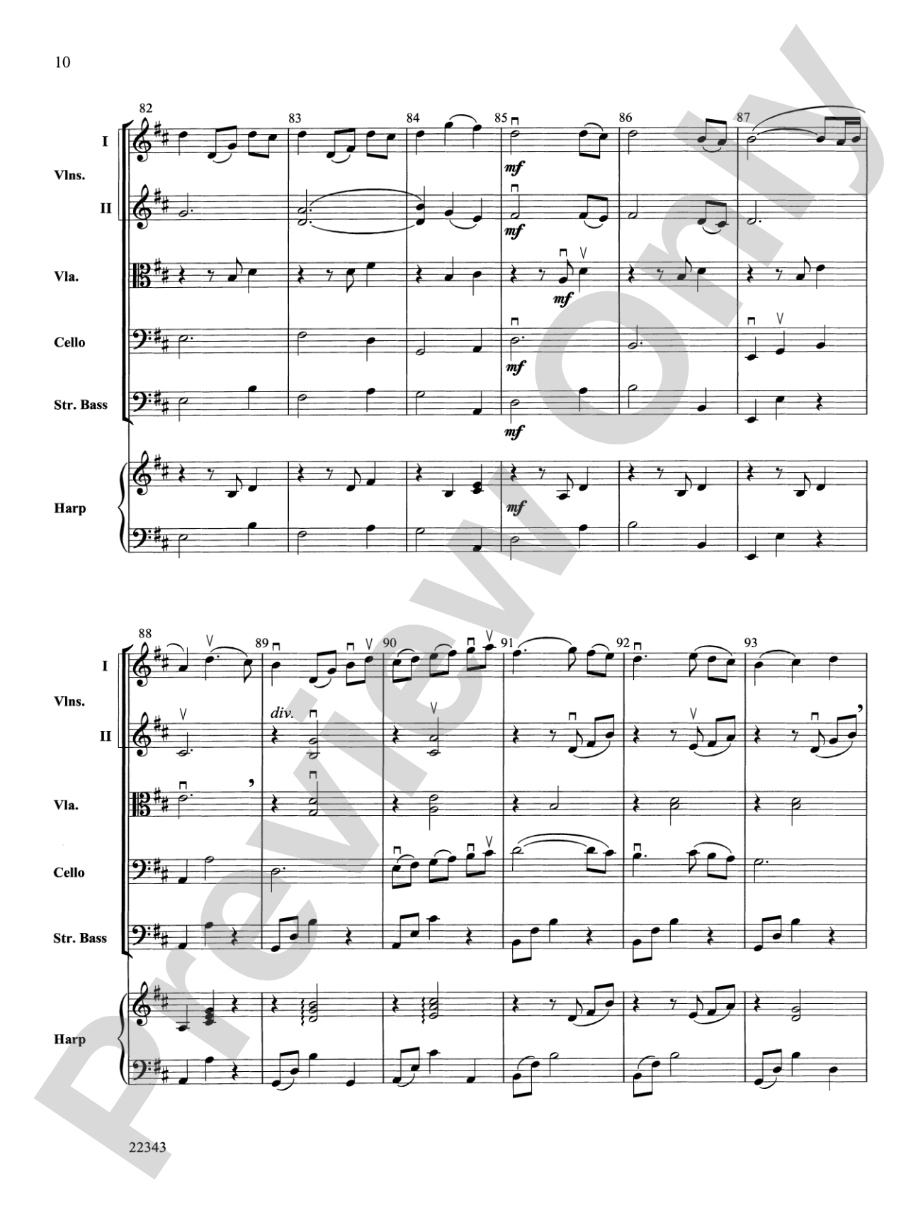 The Lover's Waltz: String Orchestra Conductor Score & Parts