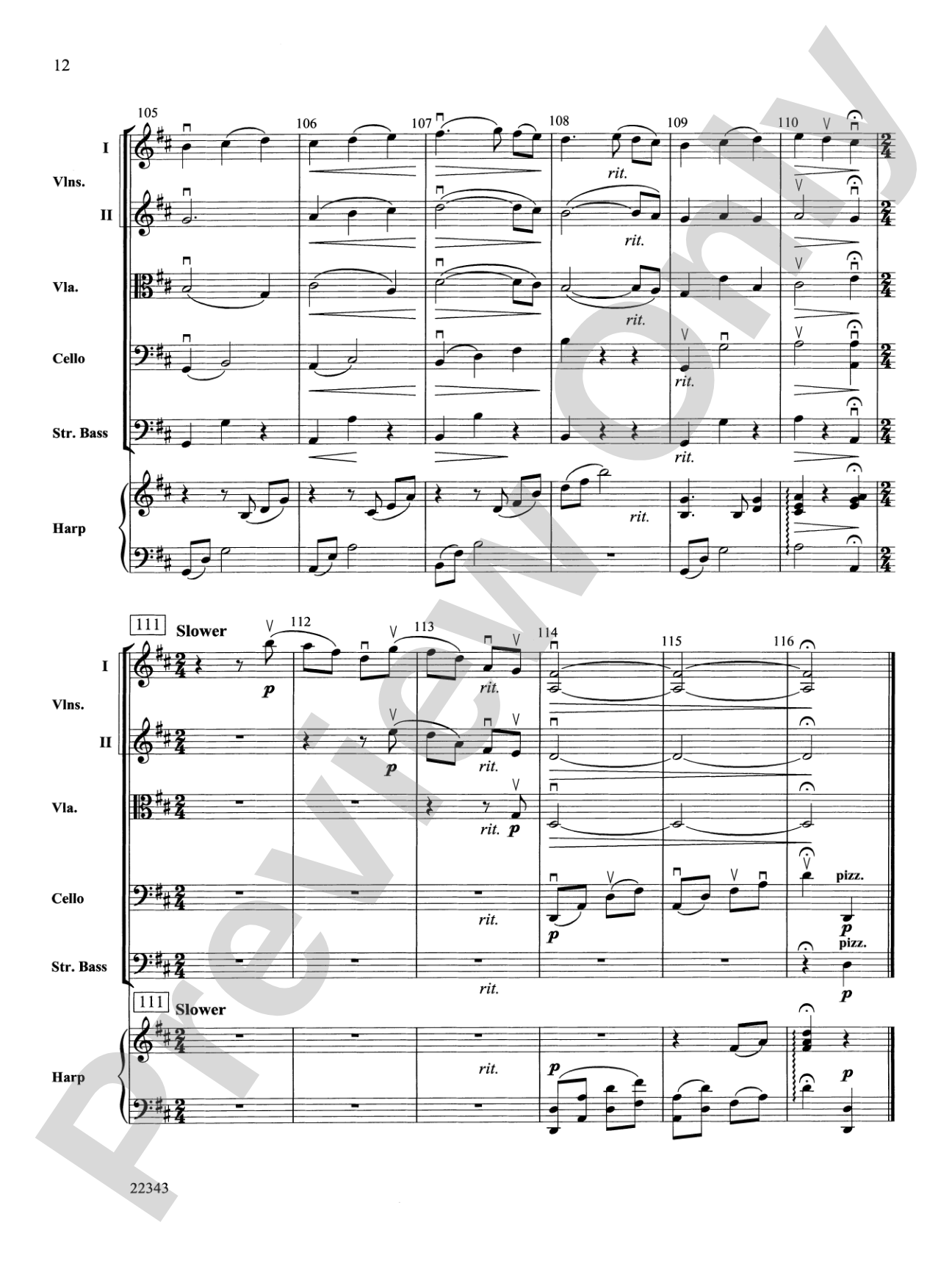 The Lover's Waltz: String Orchestra Conductor Score & Parts