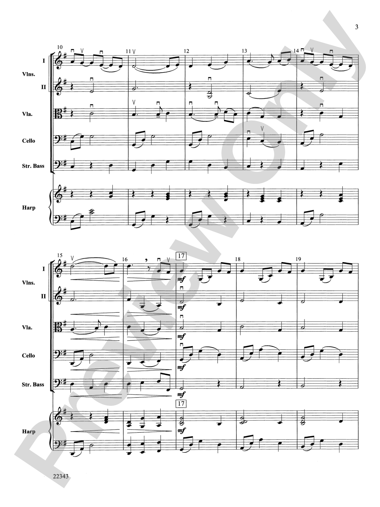The Lover's Waltz: String Orchestra Conductor Score & Parts