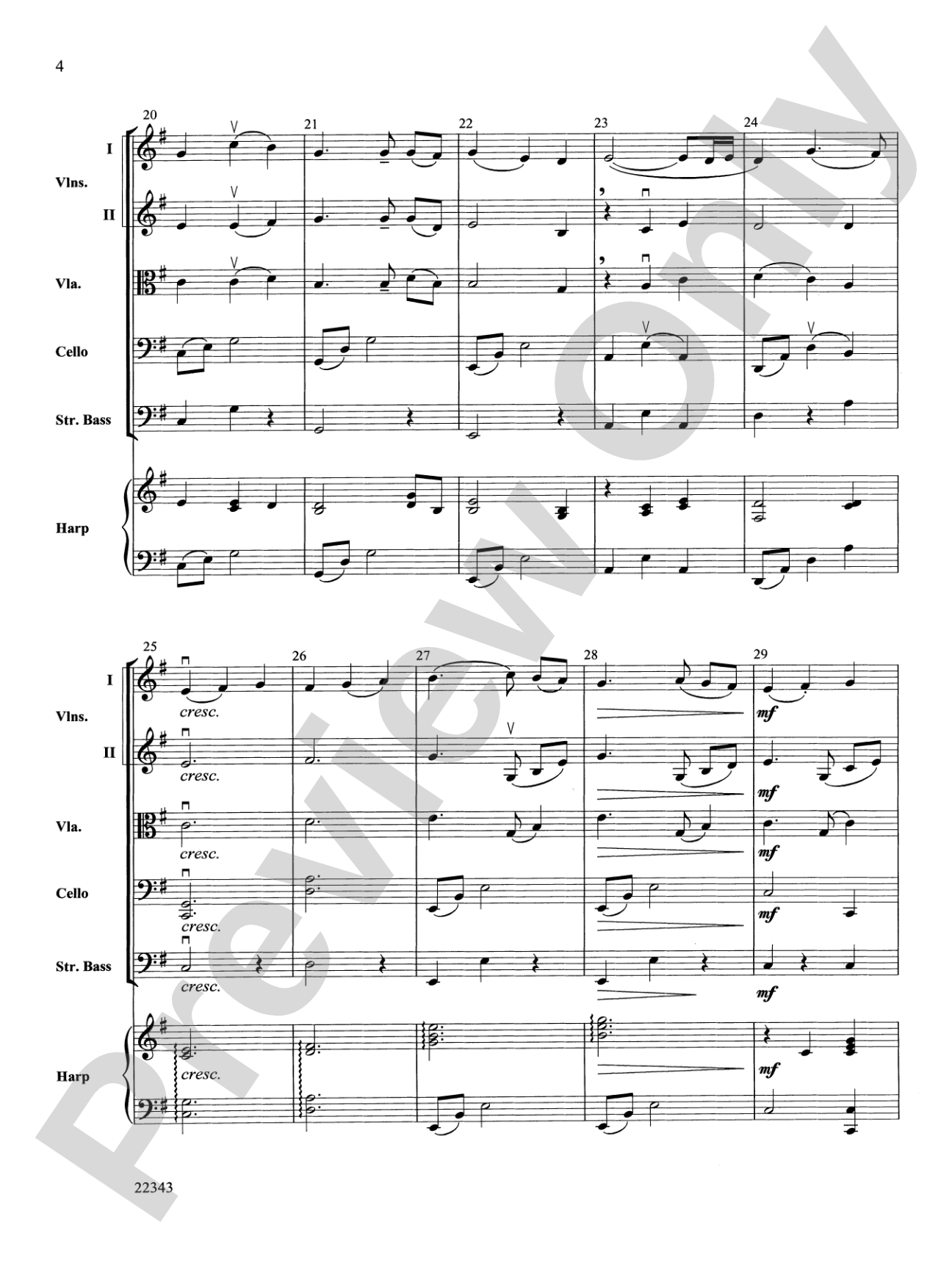 The Lover's Waltz: String Orchestra Conductor Score & Parts