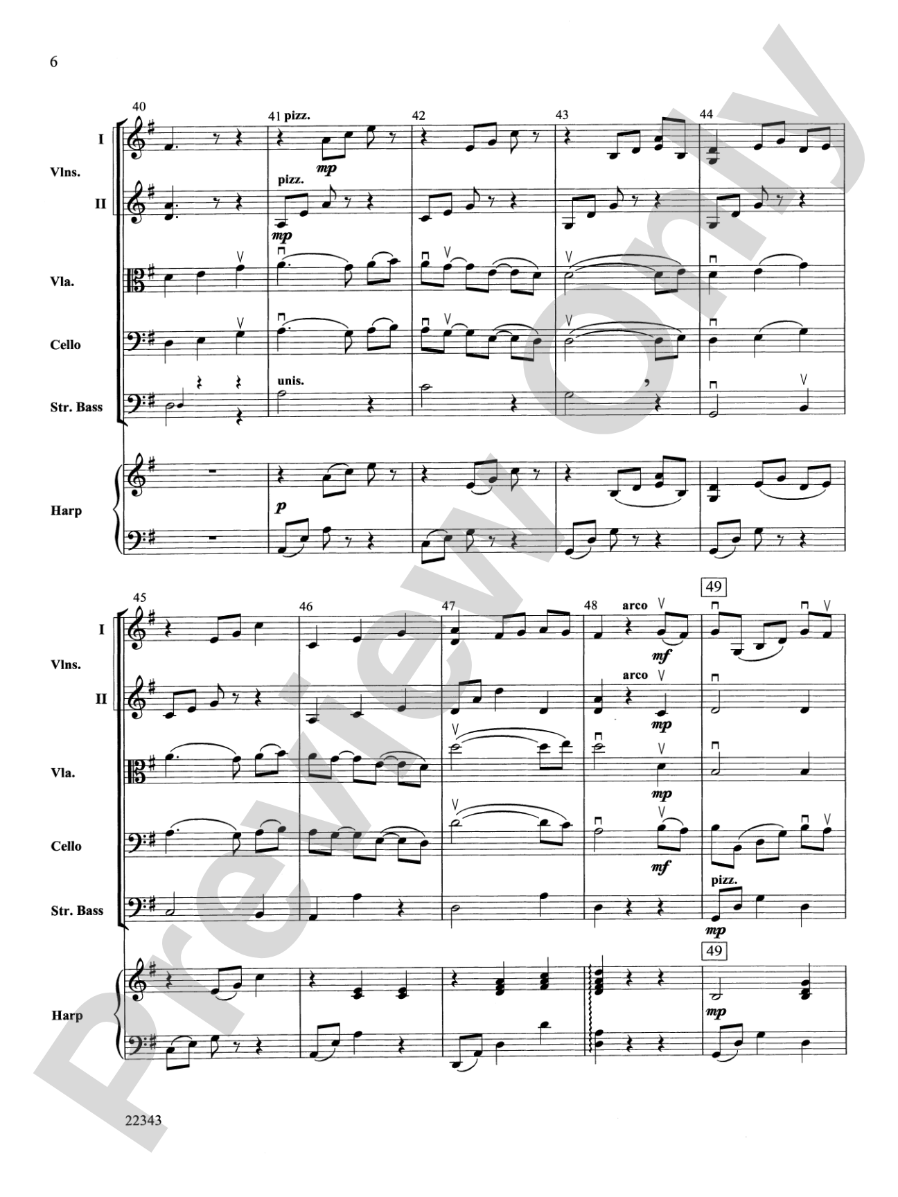 The Lover's Waltz: String Orchestra Conductor Score & Parts