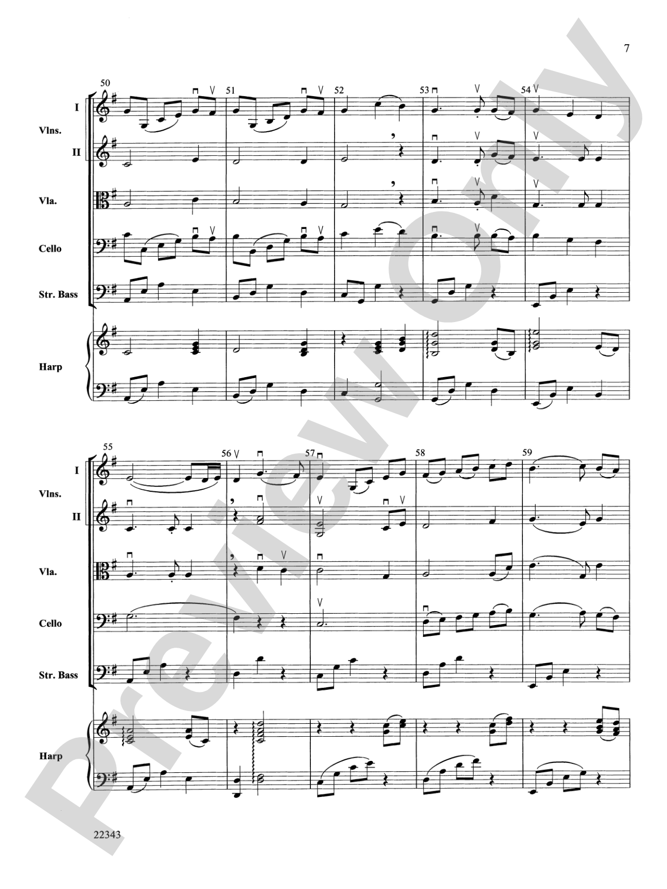 The Lover's Waltz: String Orchestra Conductor Score & Parts