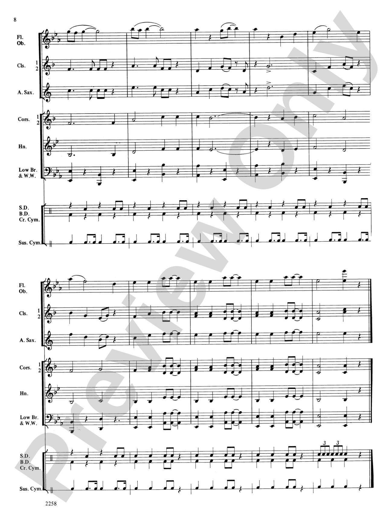 When the Saints Go Marching In: Concert Band Conductor Score & Parts