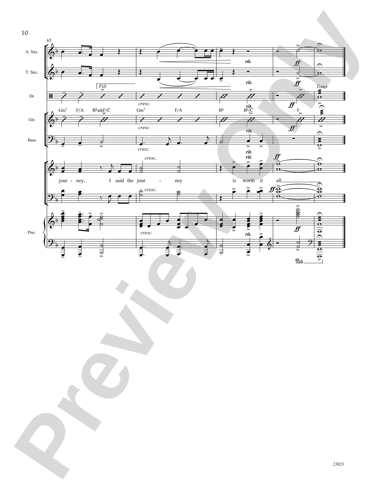 The Journey: Score: Choral SoundPax