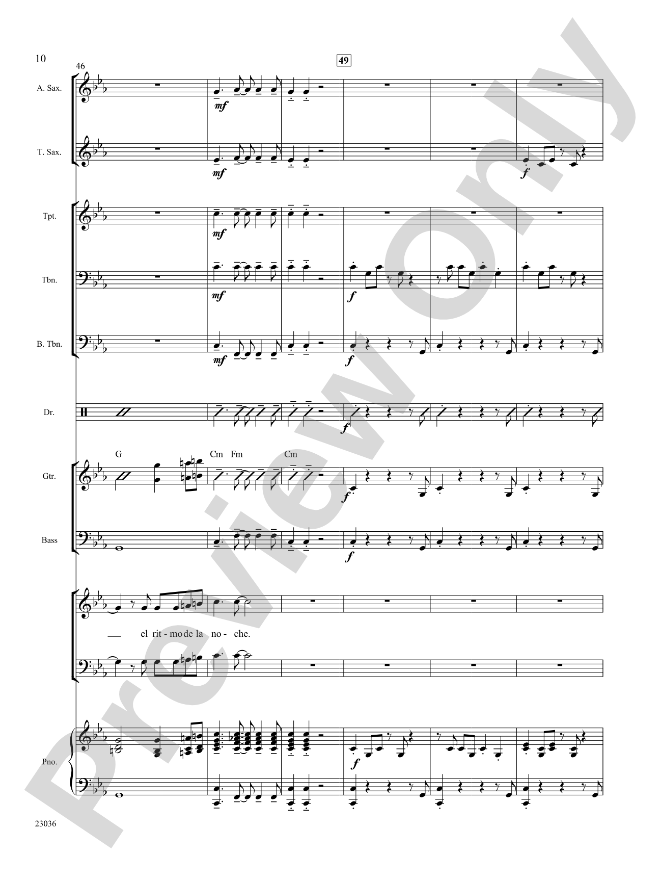 El Ritmo de la Noche (The Rhythm of the Night): Choral SoundPax