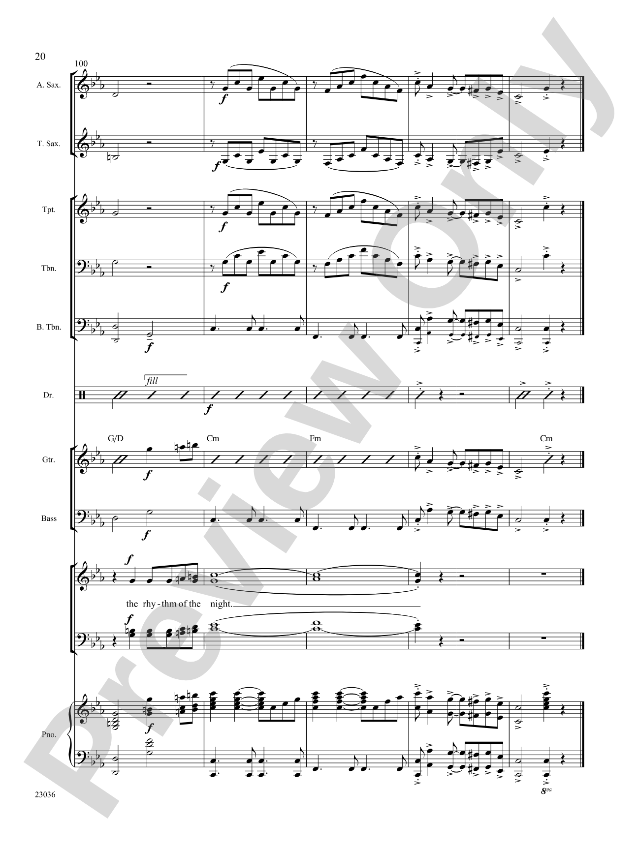 El Ritmo de la Noche (The Rhythm of the Night): Choral SoundPax