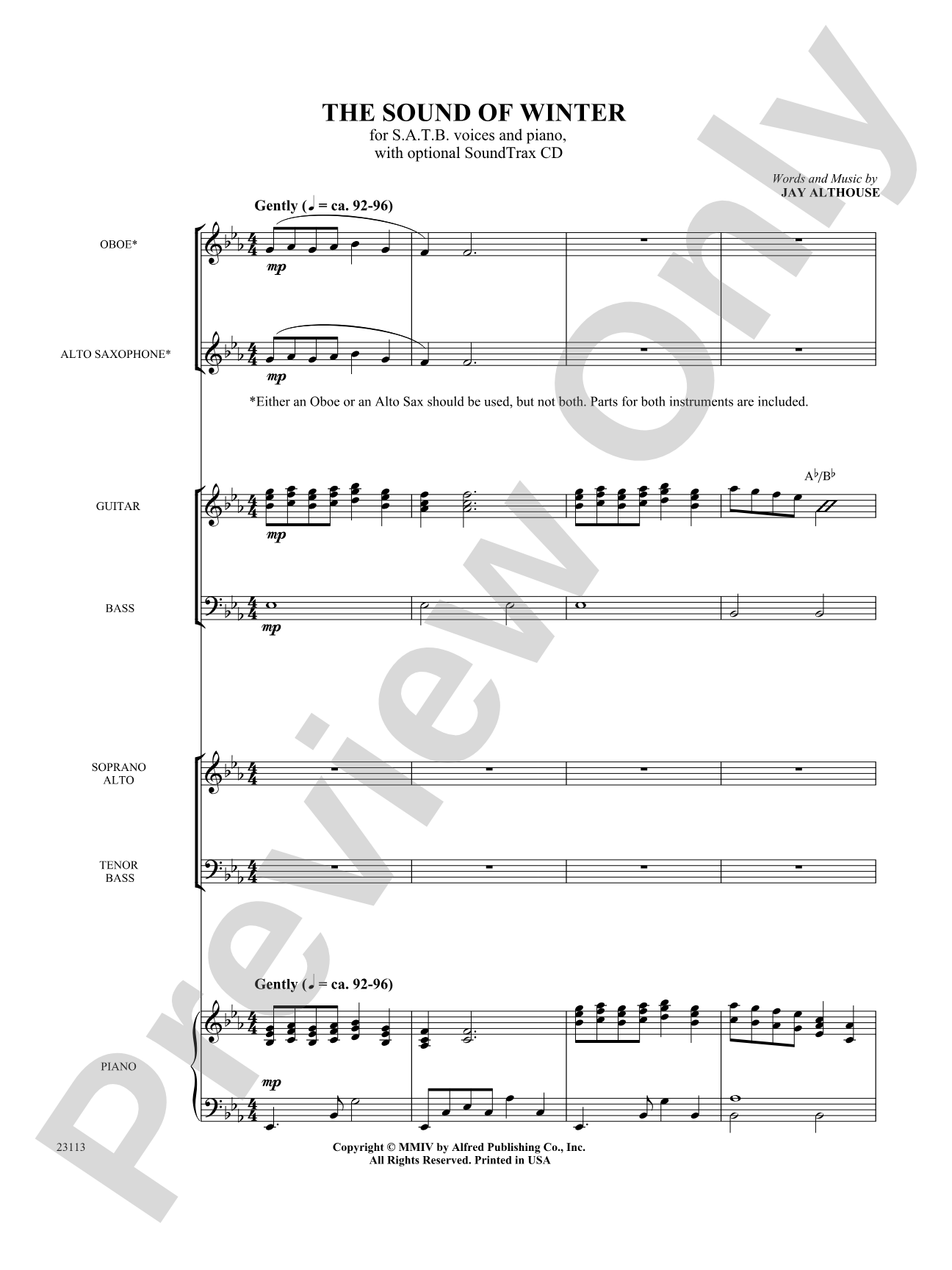 The Sound of Winter: Choral SoundPax