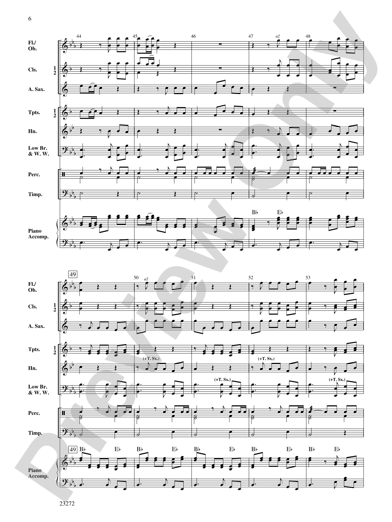 Allegro from Water Music: Concert Band Conductor Score & Parts