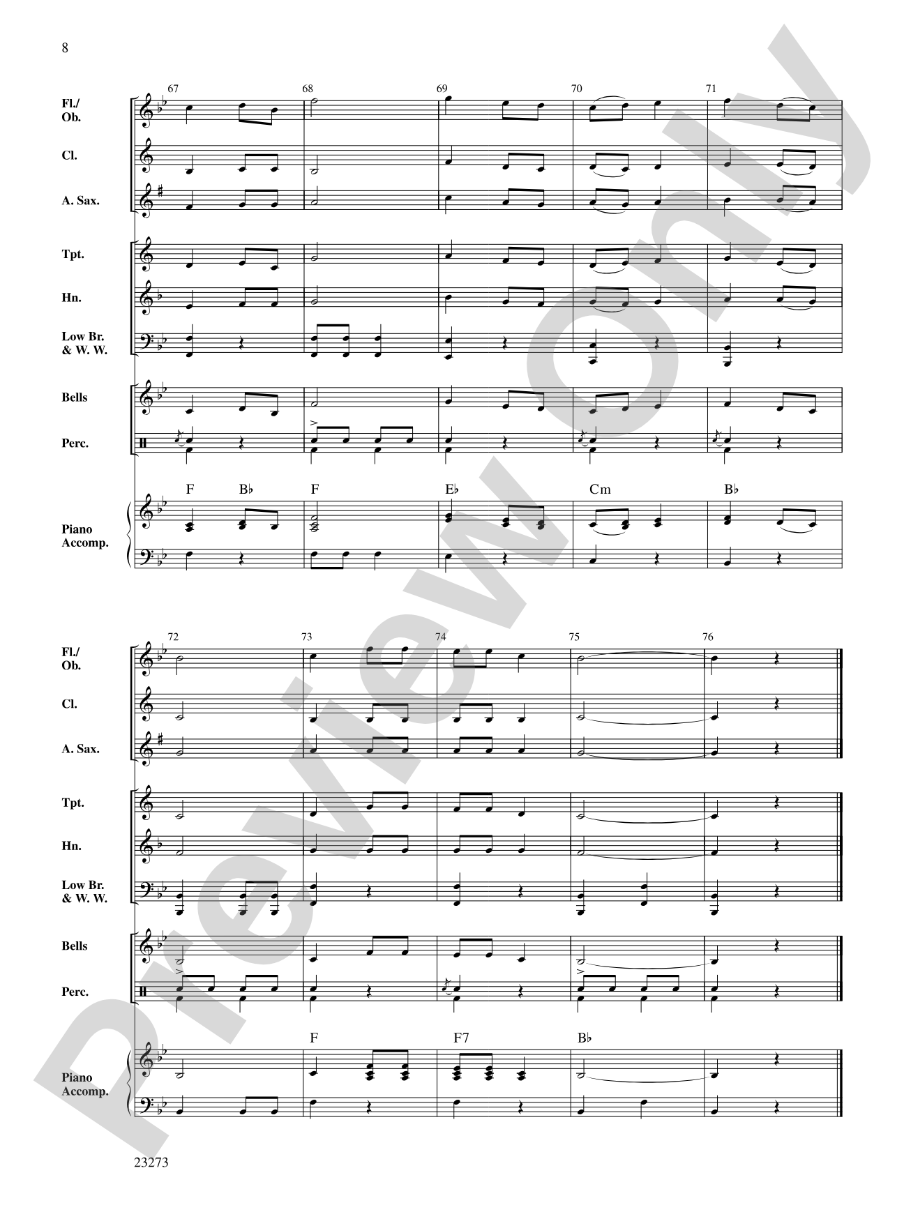 Wingate March: Concert Band Conductor Score & Parts