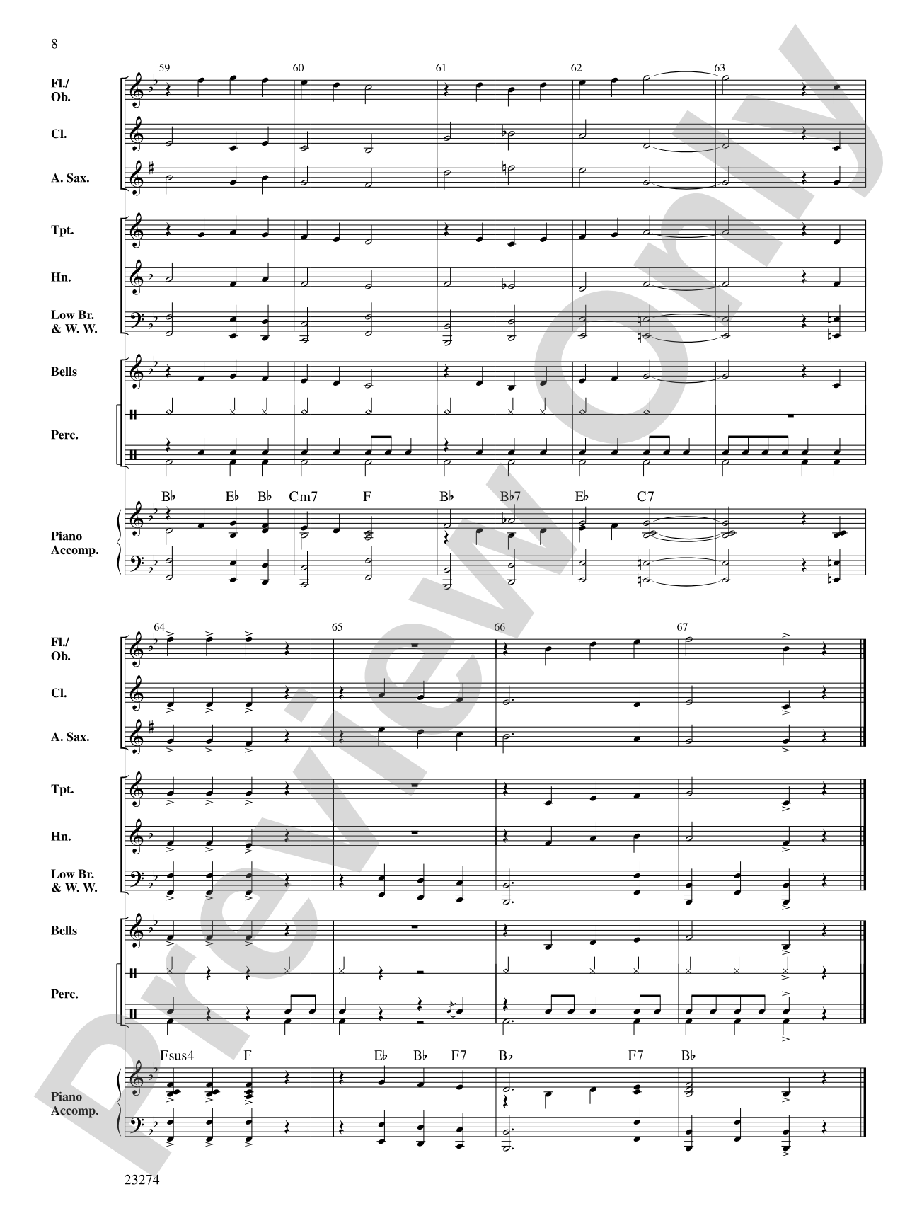 New Orleans Strut: Concert Band Conductor Score & Parts