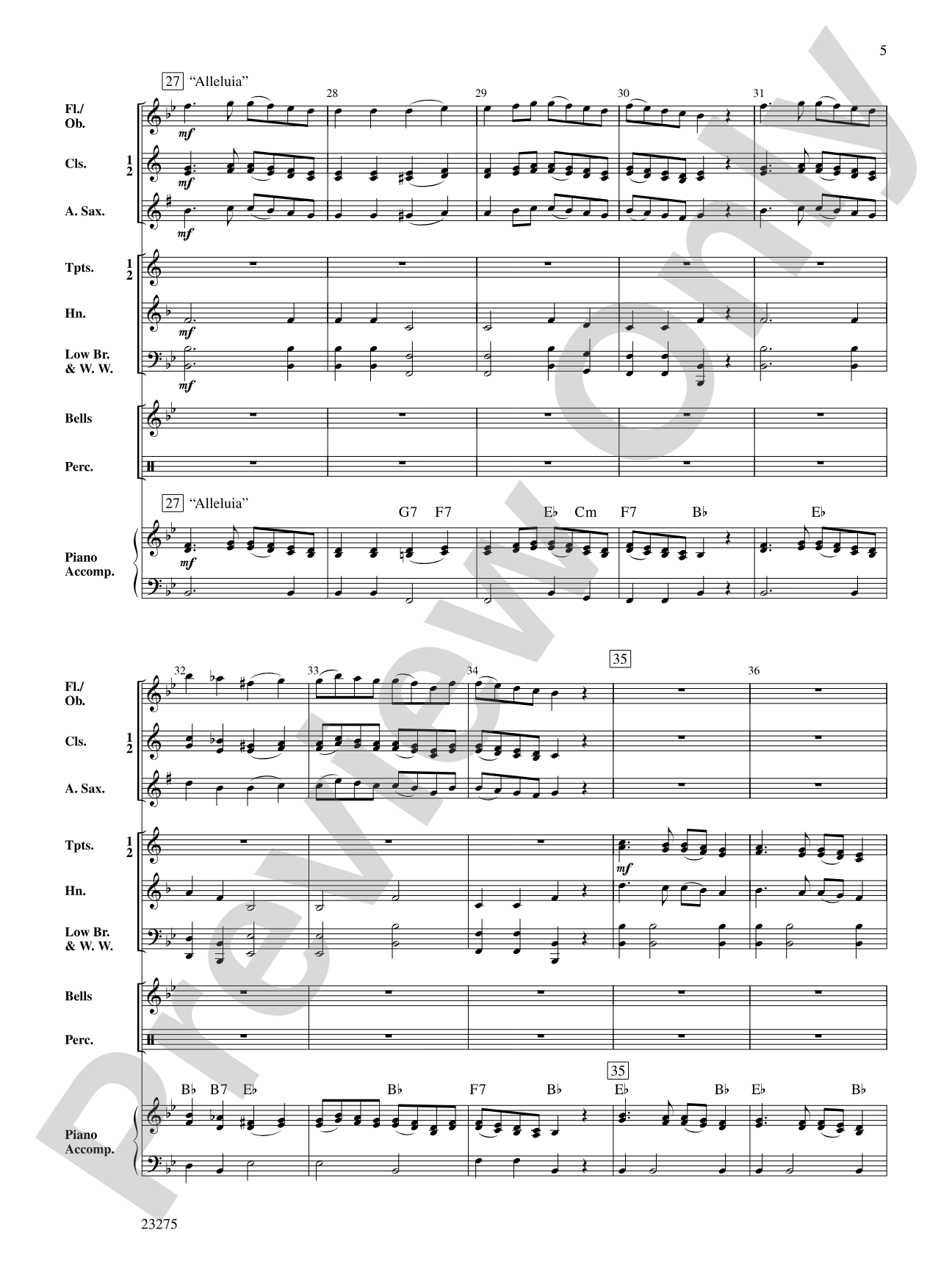A Mozart Mix: Concert Band Conductor Score & Parts