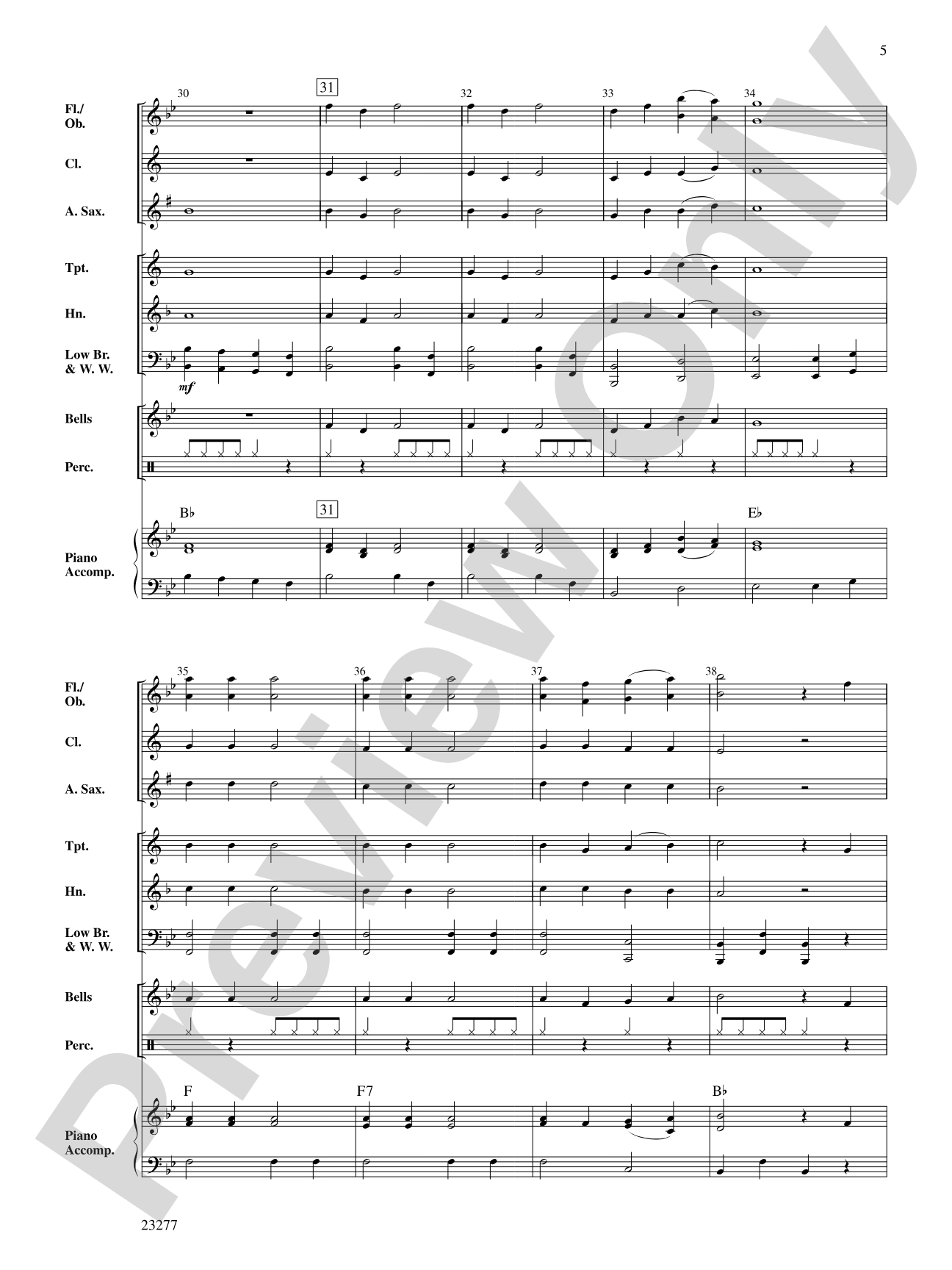 A Holiday Processional: Concert Band Conductor Score & Parts