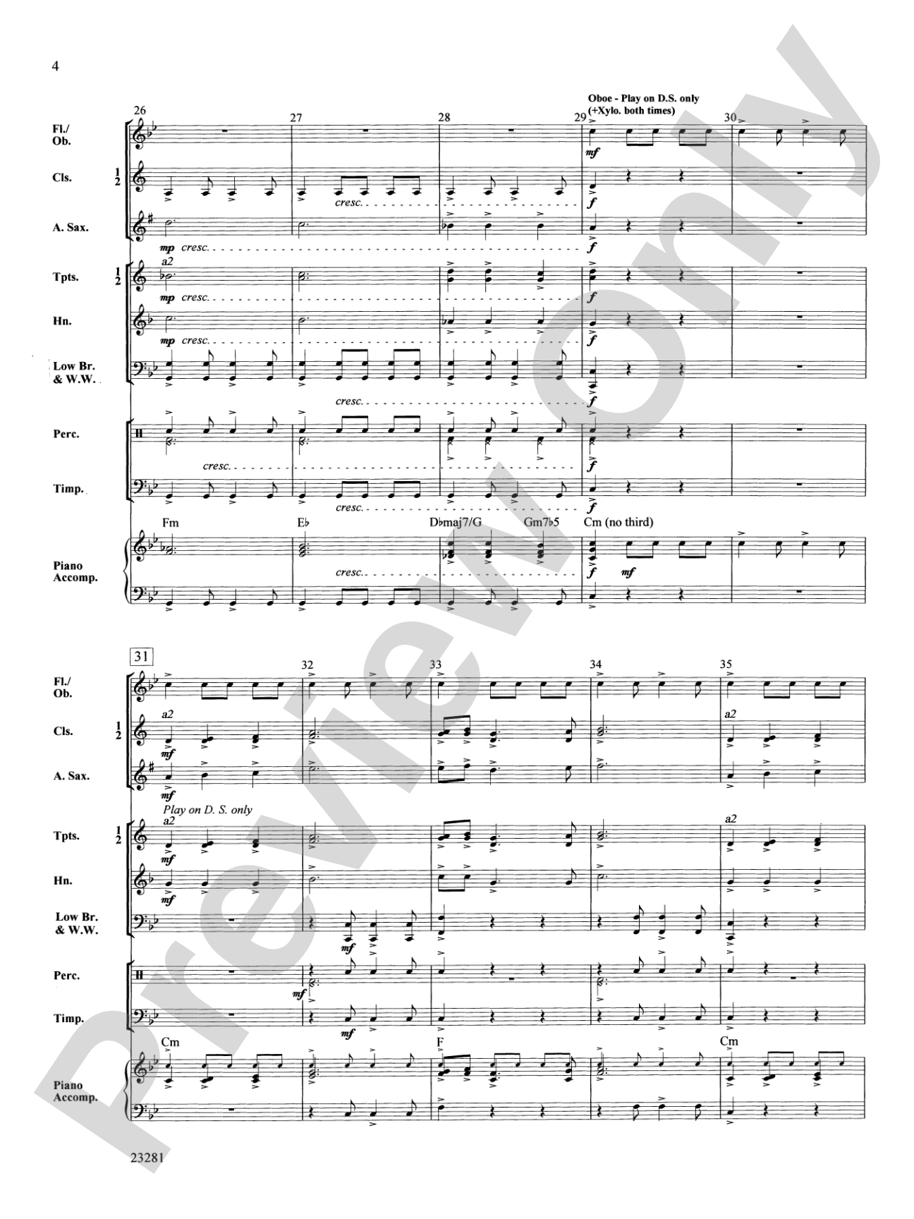 Chant and Ceremony: Concert Band Conductor Score & Parts