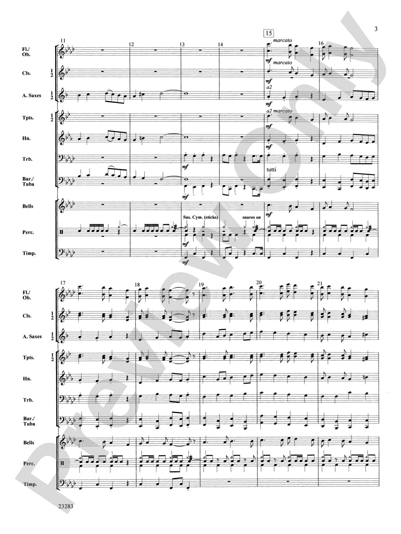 Three Kings' March: Concert Band Conductor Score & Parts