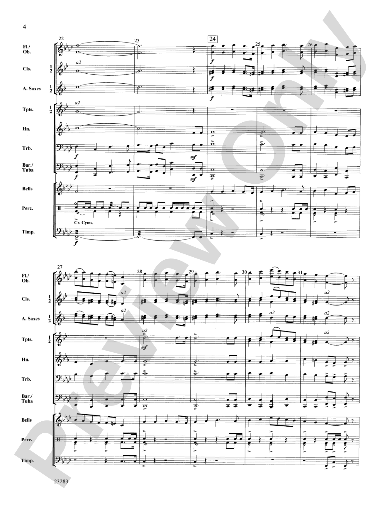 Three Kings' March: Concert Band Conductor Score & Parts