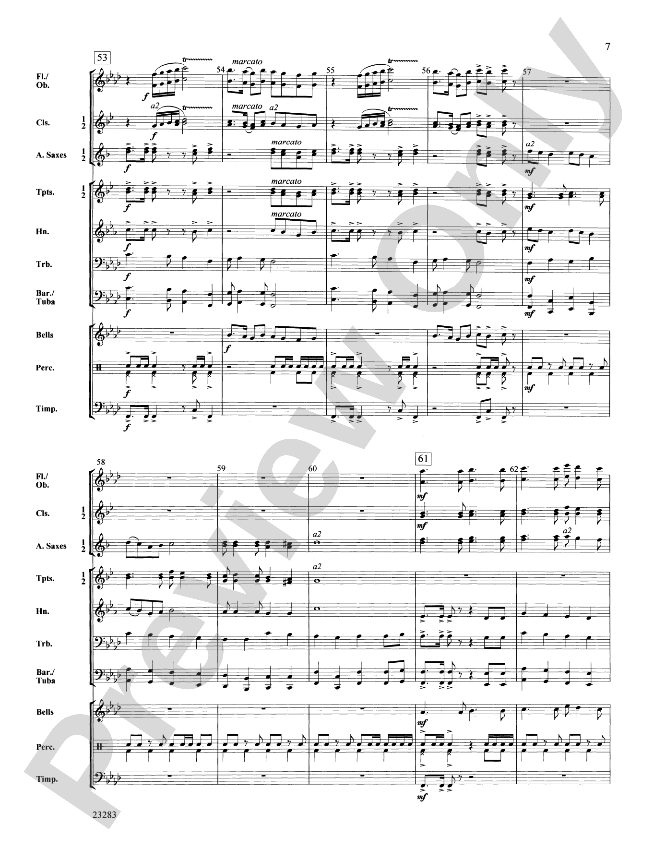 Three Kings' March: Concert Band Conductor Score & Parts
