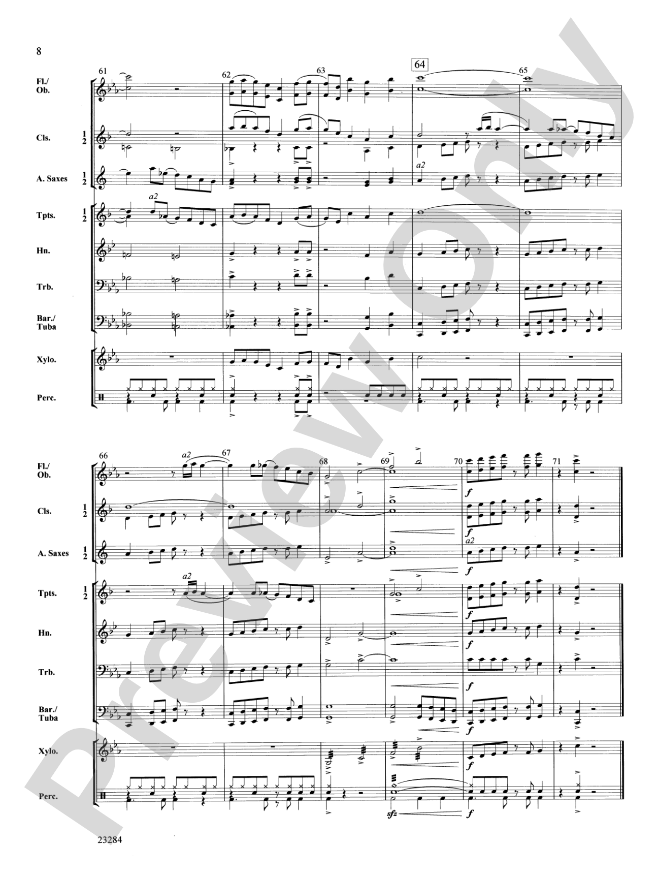 Rock Quest: Concert Band Conductor Score & Parts