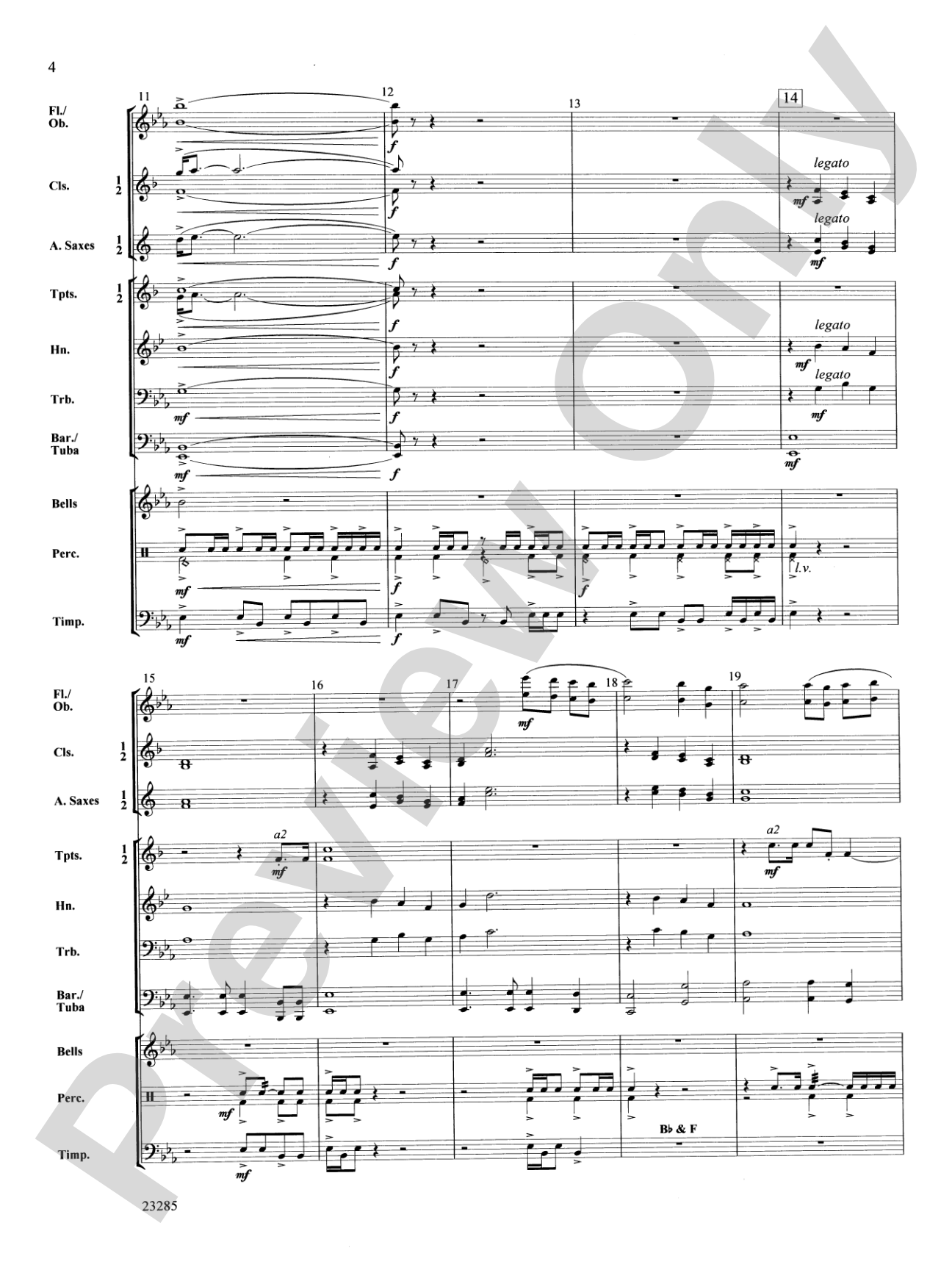 Valiant Fanfare: Concert Band Conductor Score & Parts