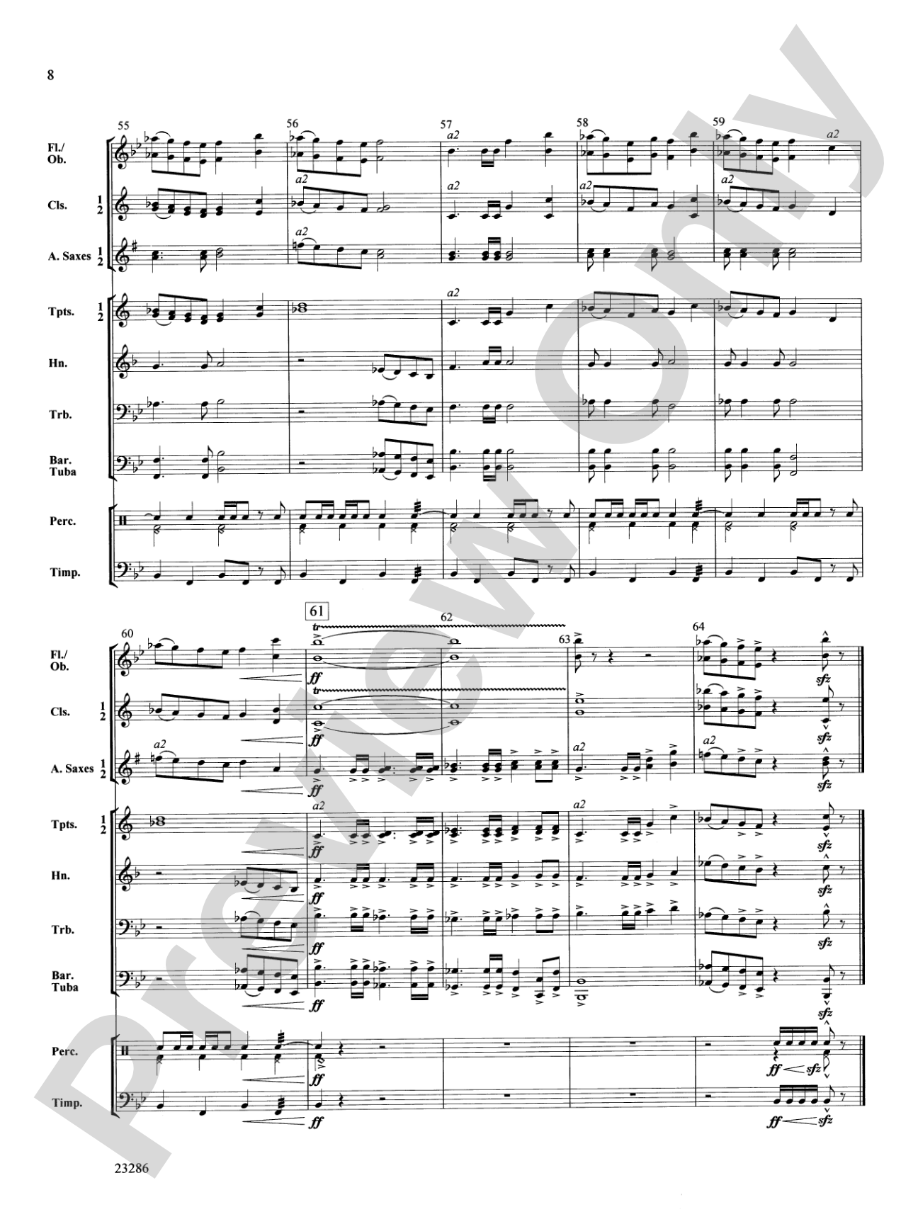 With Valor and Honor: Concert Band Conductor Score & Parts