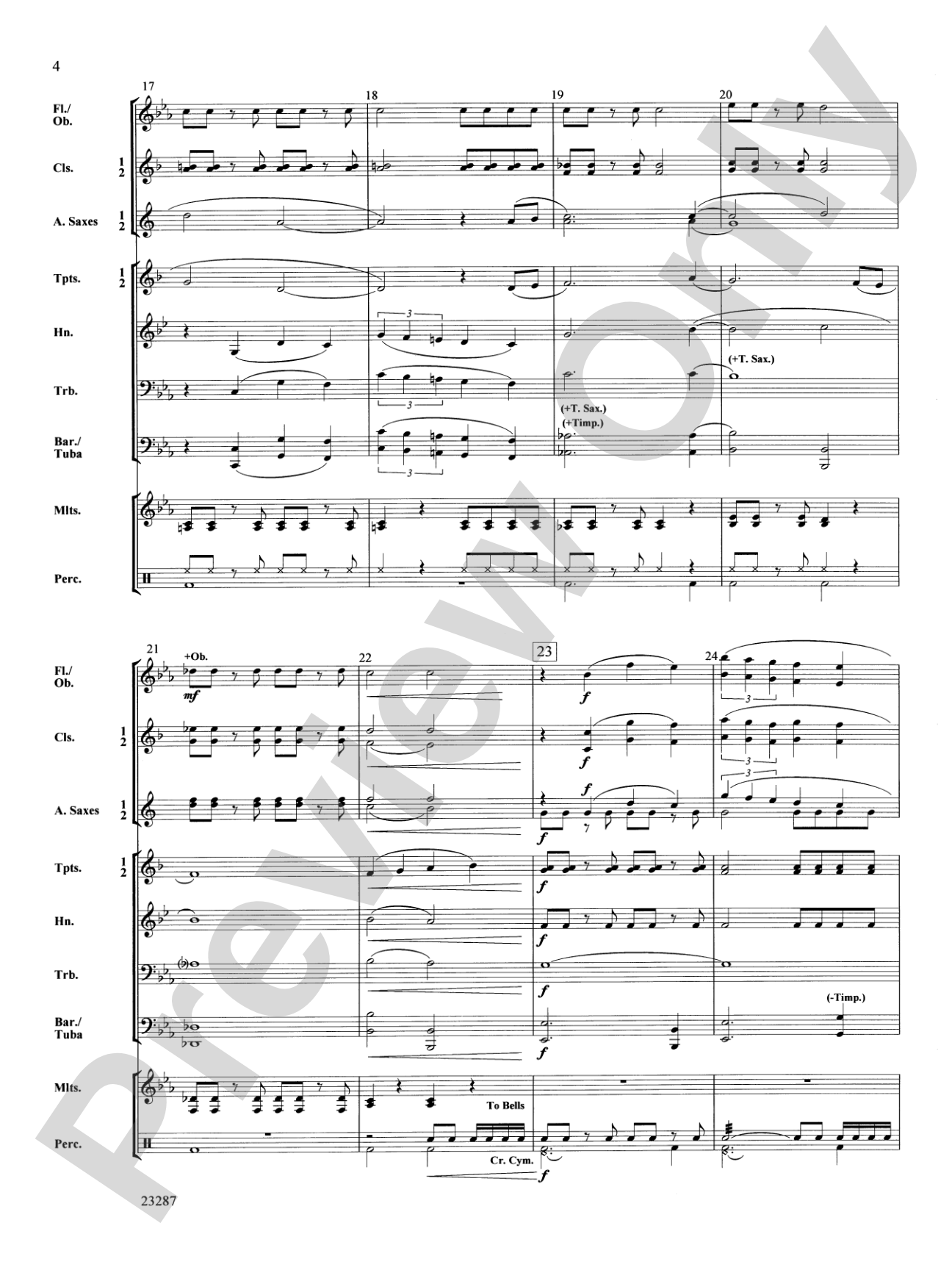 On Wings of Eagles: Concert Band Conductor Score & Parts
