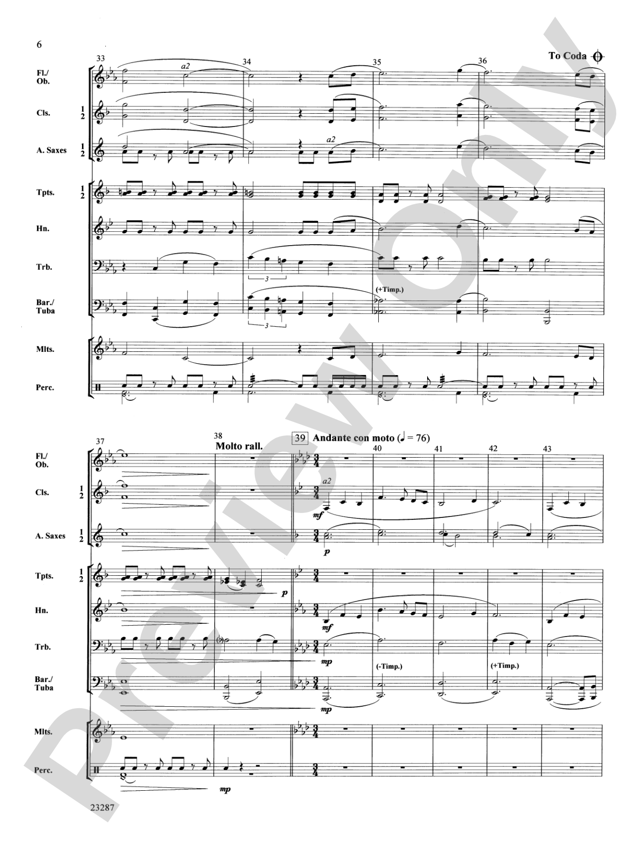 On Wings of Eagles: Concert Band Conductor Score & Parts