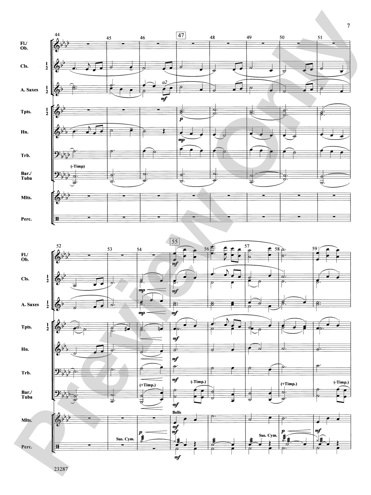 On Wings of Eagles: Concert Band Conductor Score & Parts