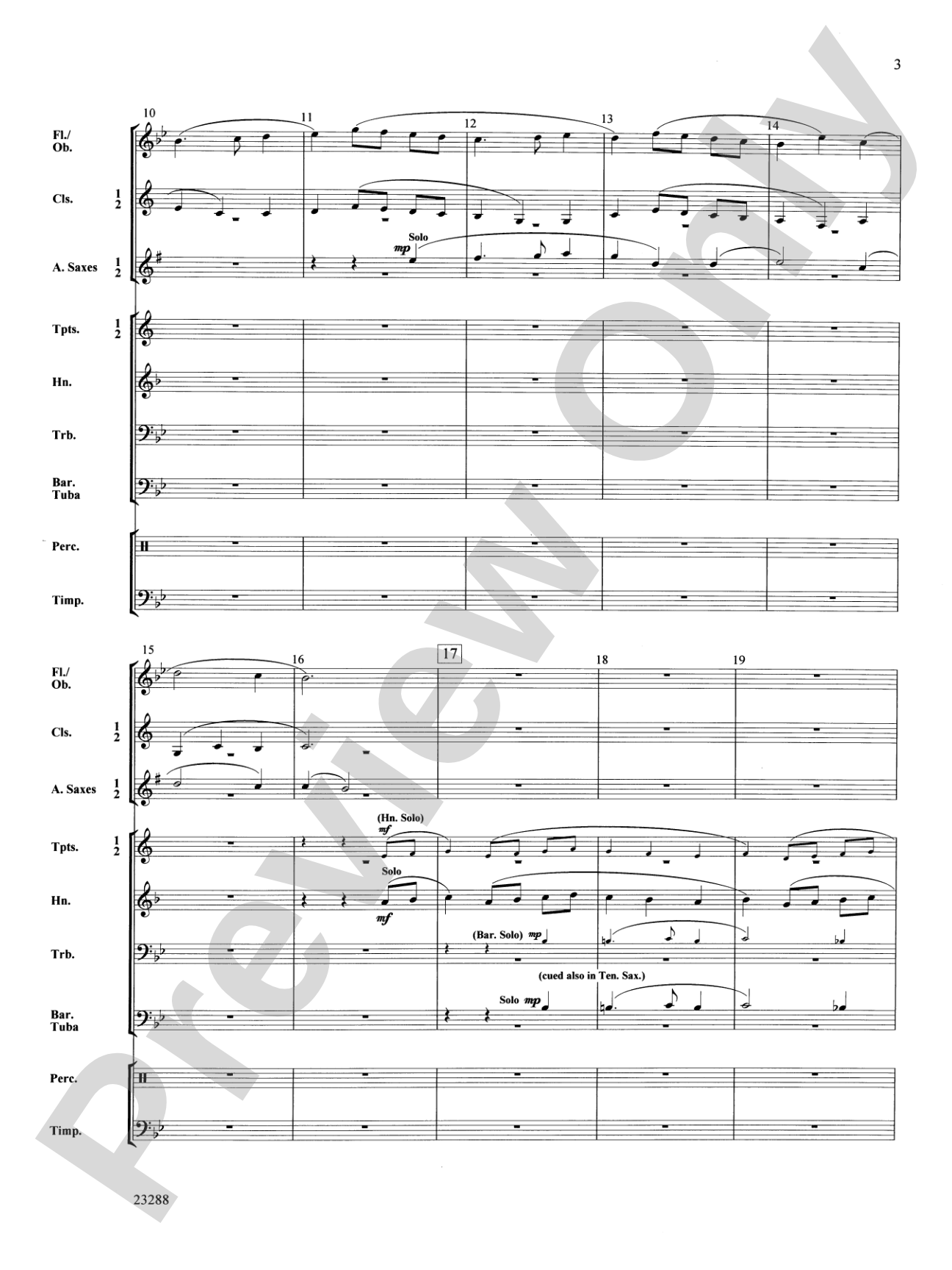 The Ash Grove: Score