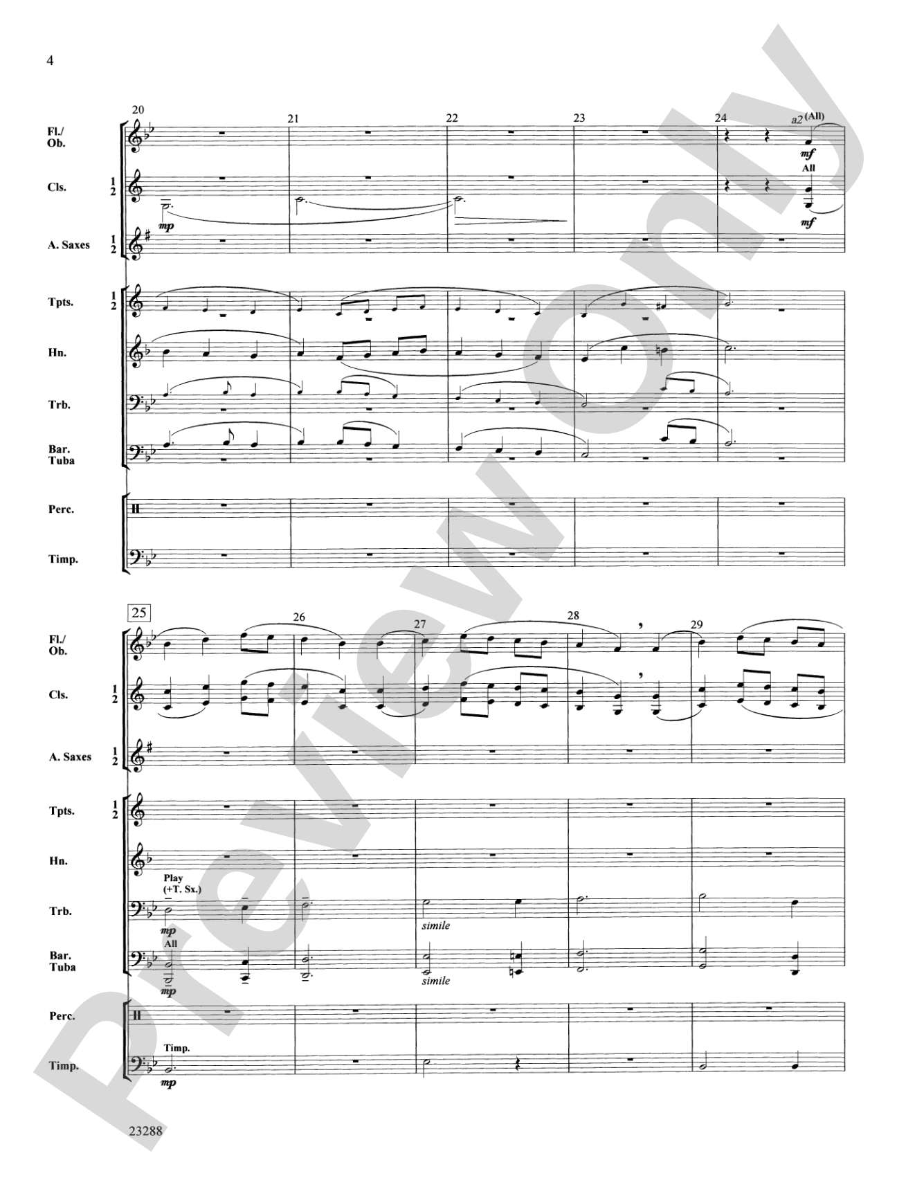 The Ash Grove: Score
