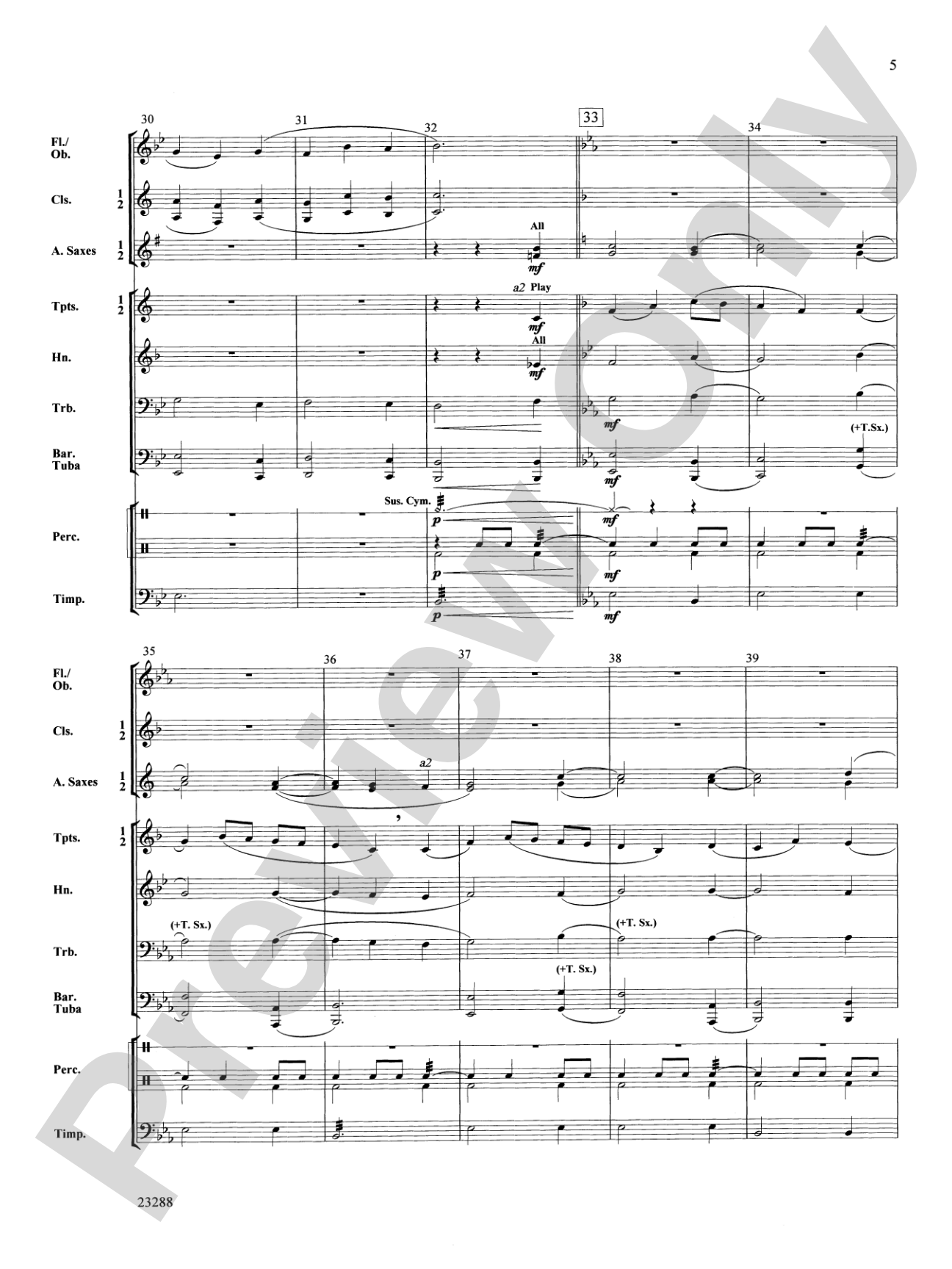 The Ash Grove: Score