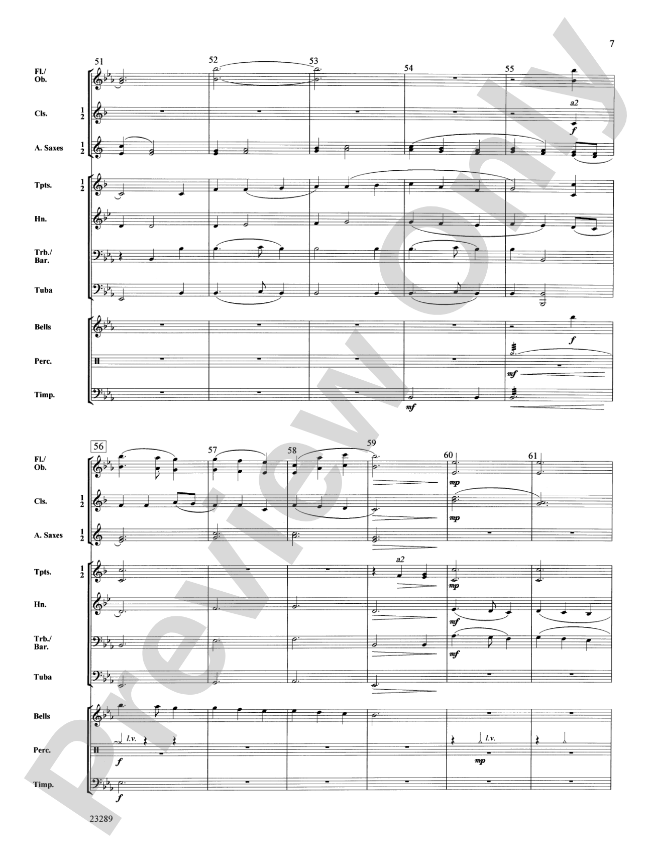 A Carol of Two Mangers: Concert Band Conductor Score & Parts